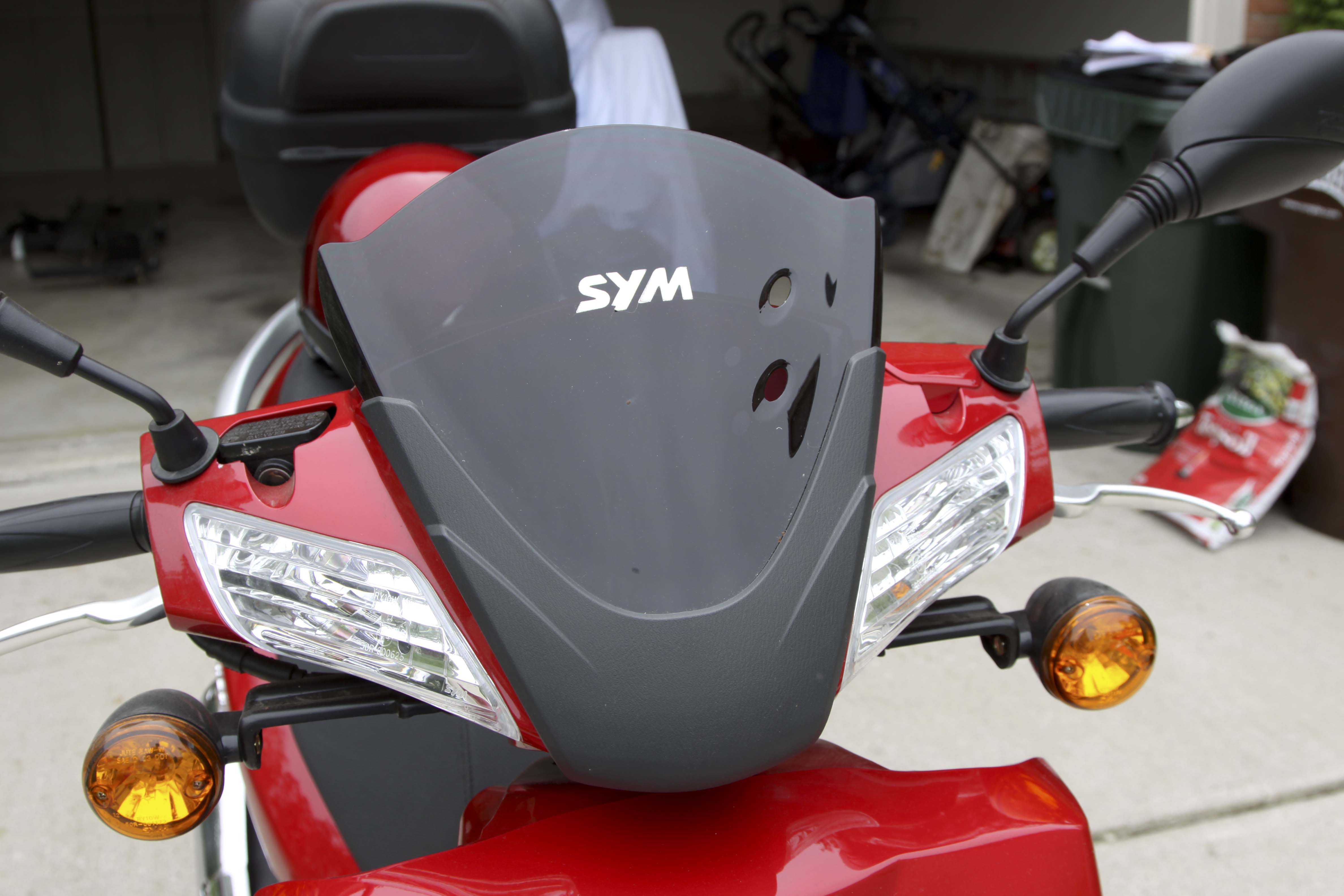 2008 Sym HD125 Red Scooter
