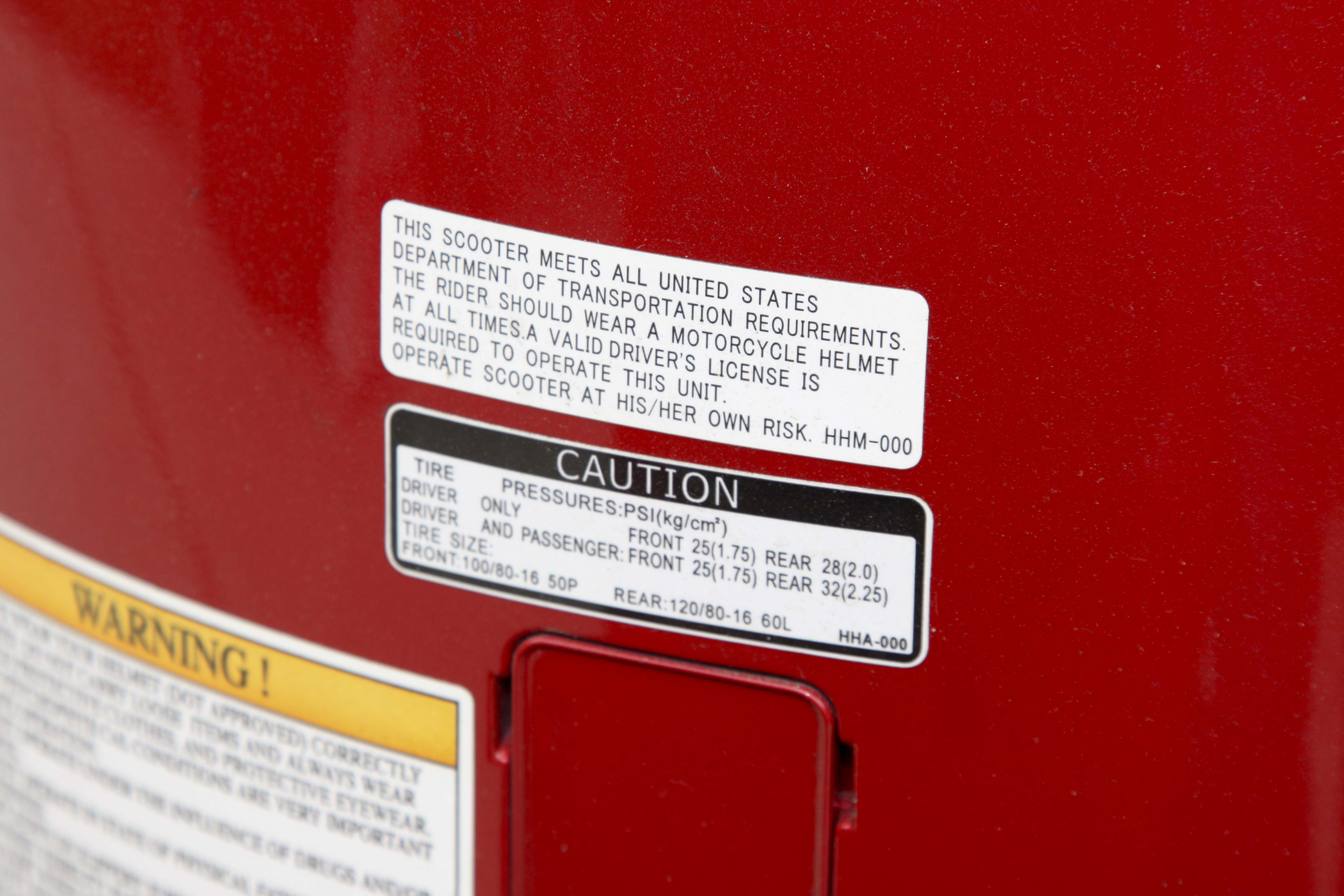 2008 Sym HD125 Red Scooter