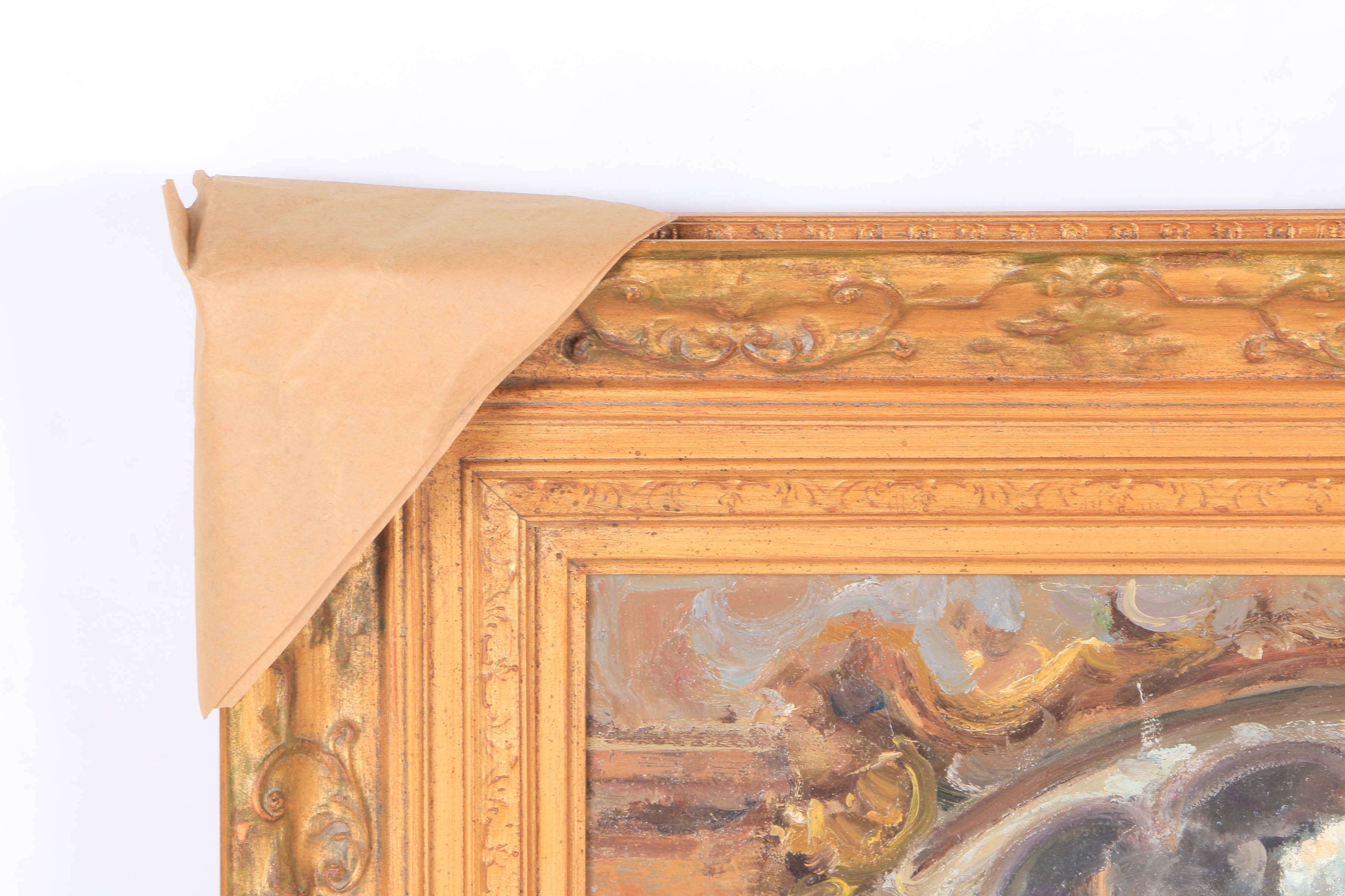 Hans J Wagner Becker Oil on Canvas "Dinner for Two"