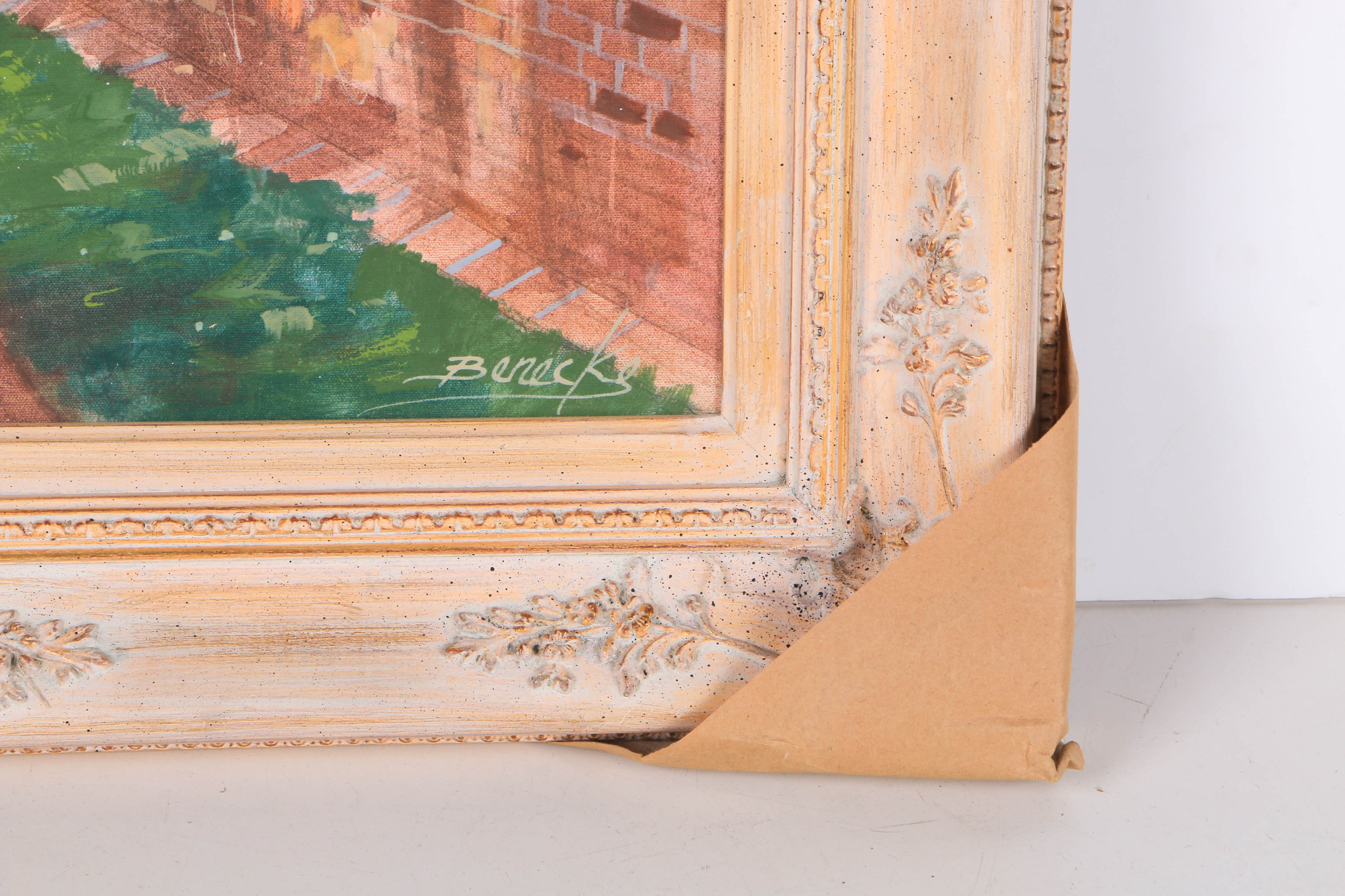 William Benecke Original Oil on Canvas "Morning in Williamsburg"