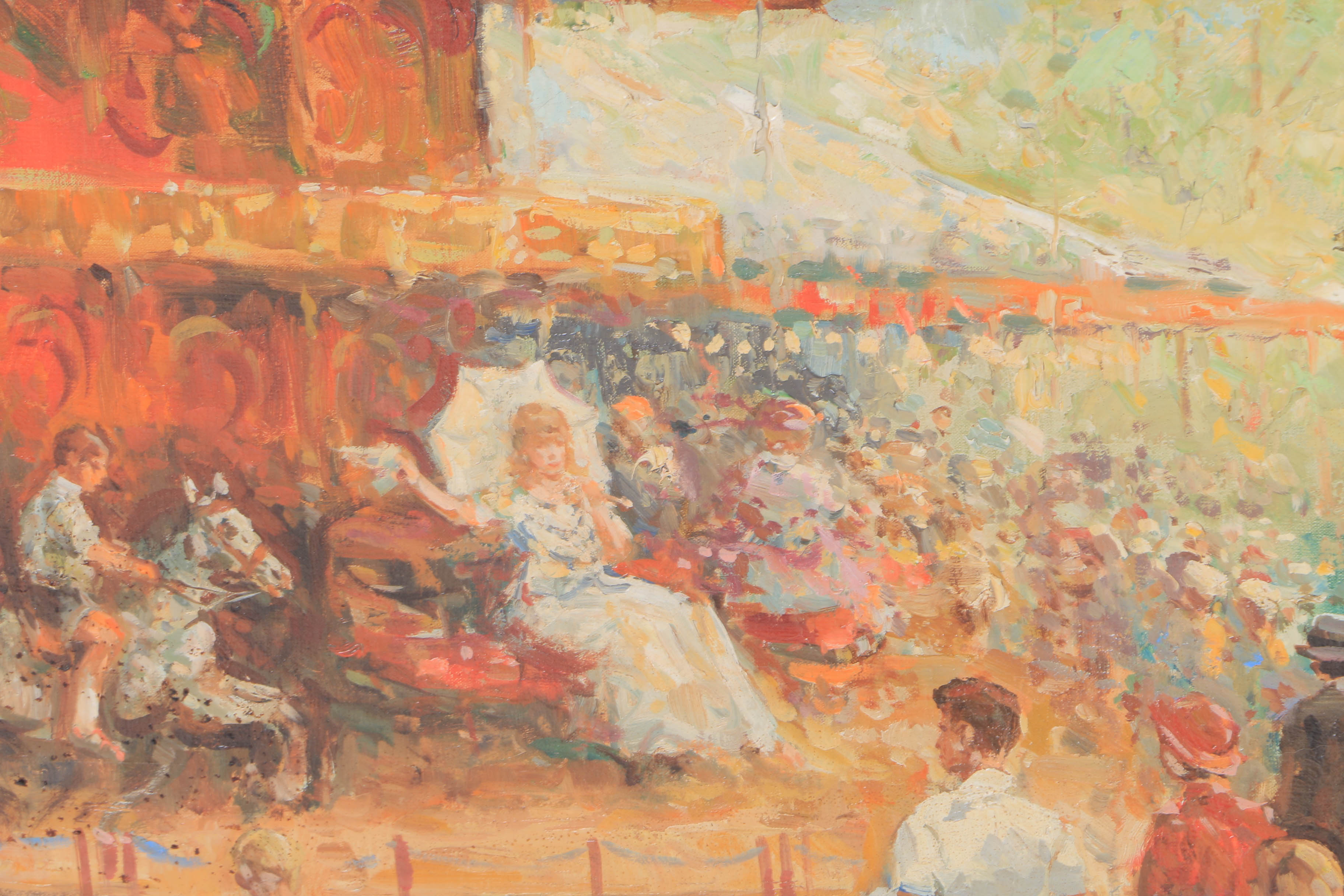 Jurgen Winter Oil Painting on Canvas "Carousel"