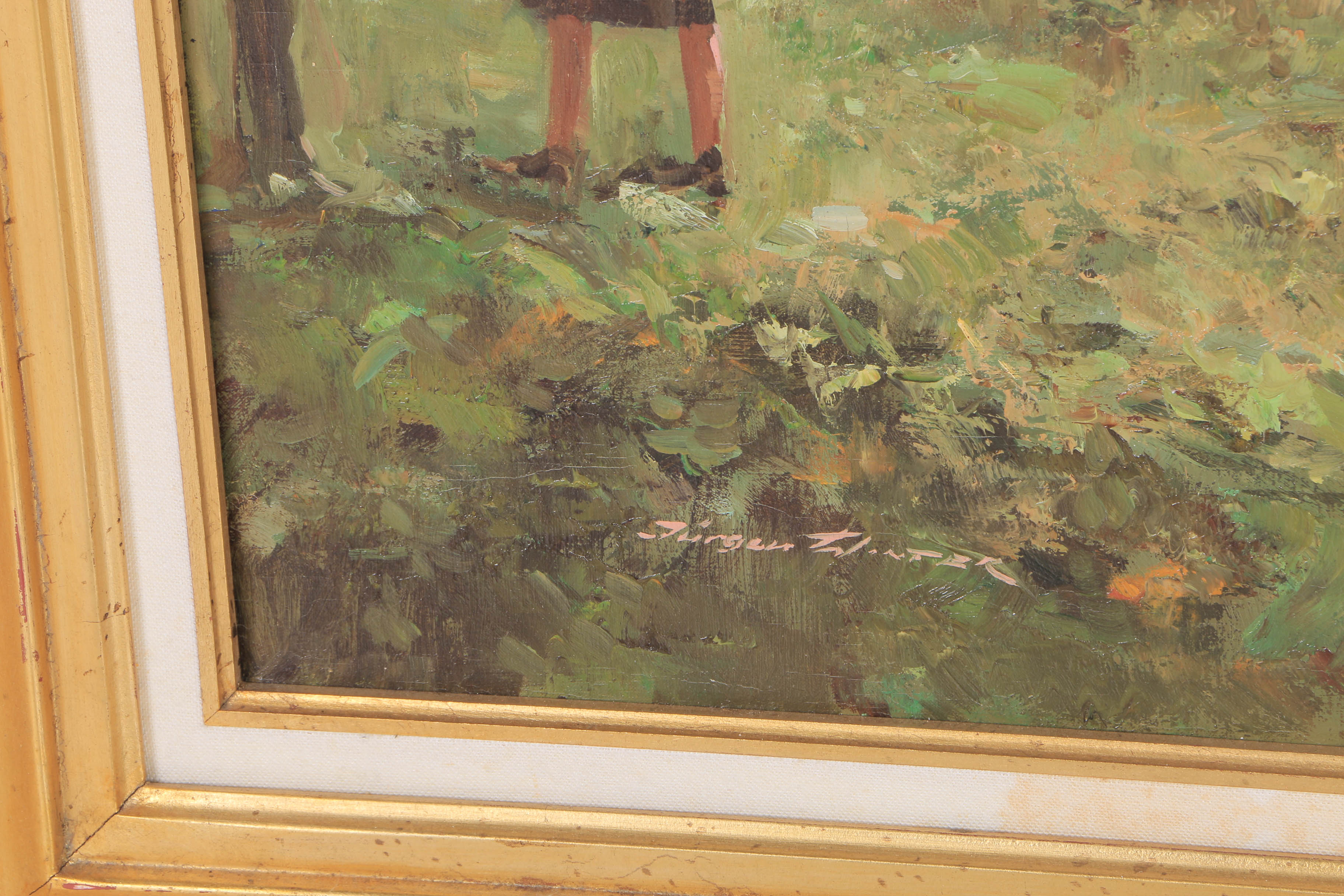 Jurgen Winter Oil Painting on Canvas "Carousel"