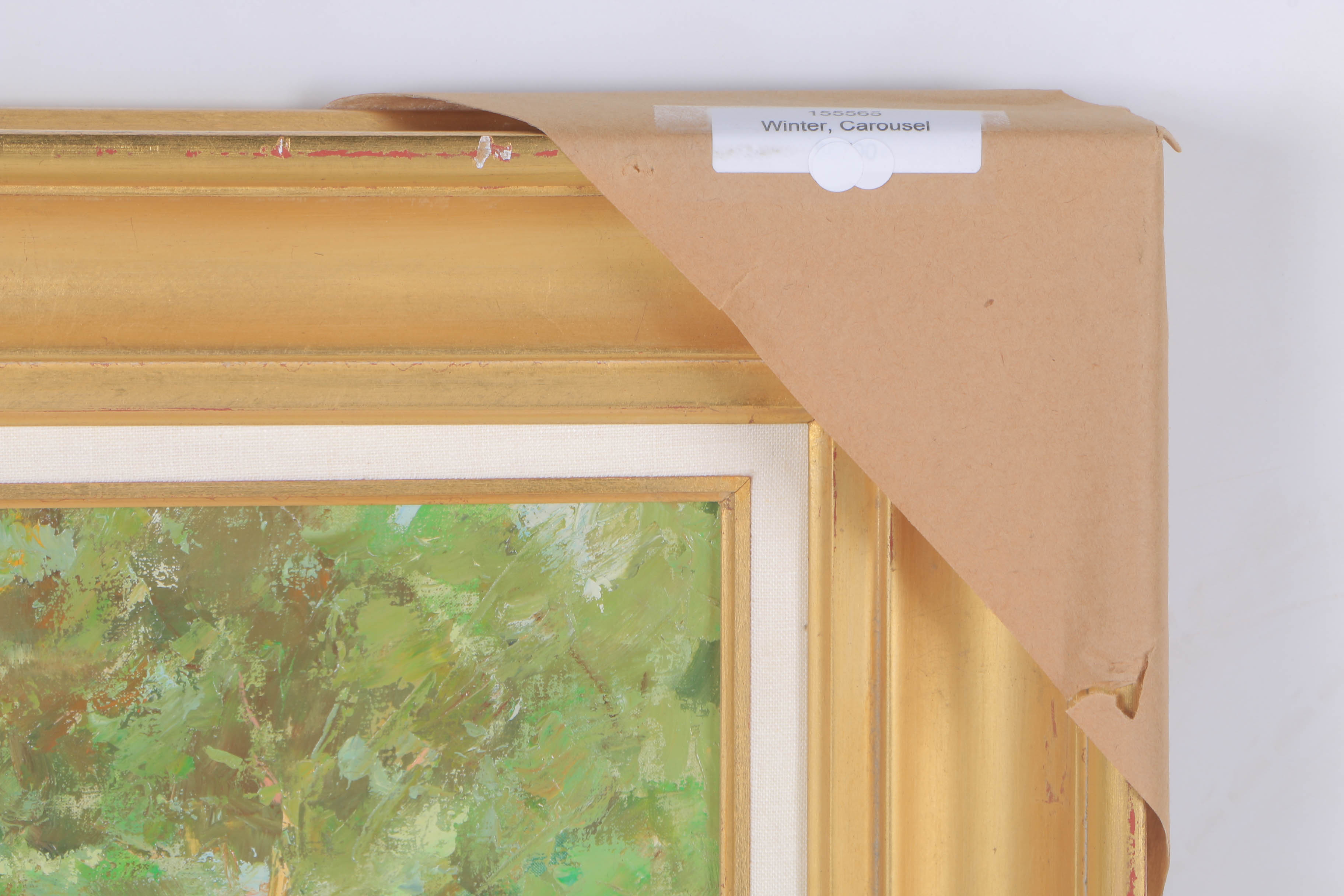 Jurgen Winter Oil Painting on Canvas "Carousel"