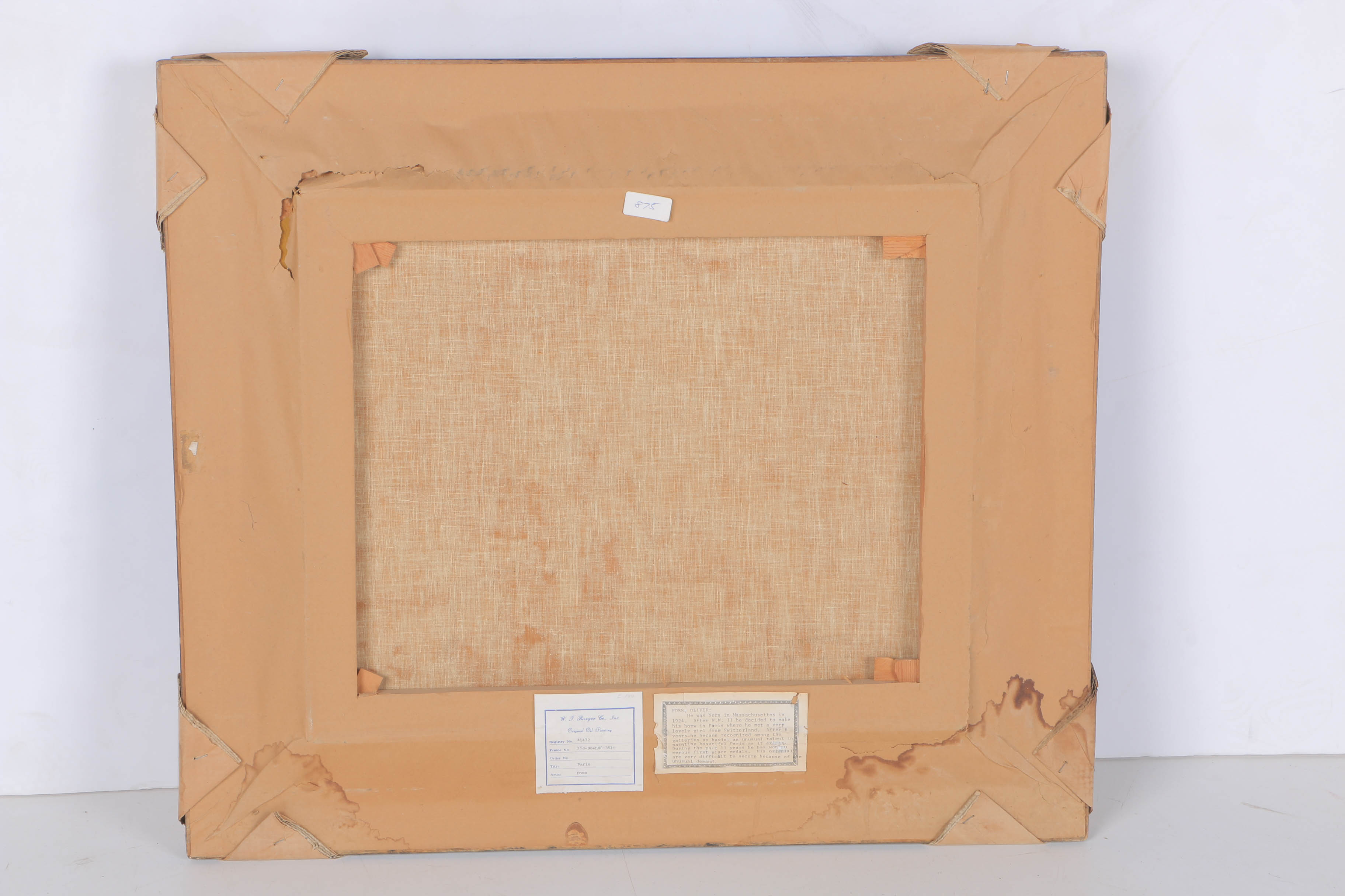 Olivier Foss Oil Painting on Canvas "Paris"