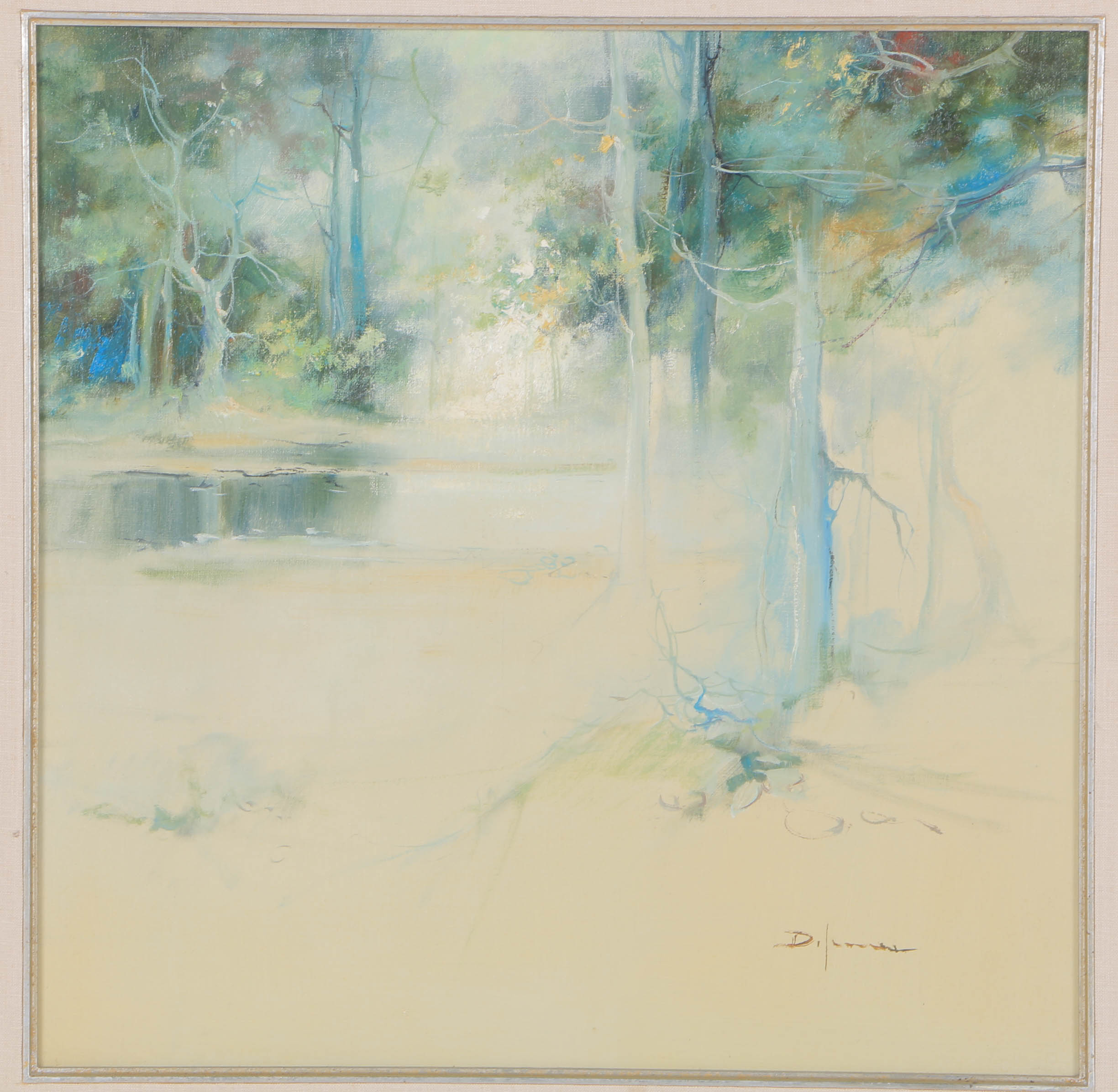 Cesare DiFranco Oil On Canvas "Landscape"