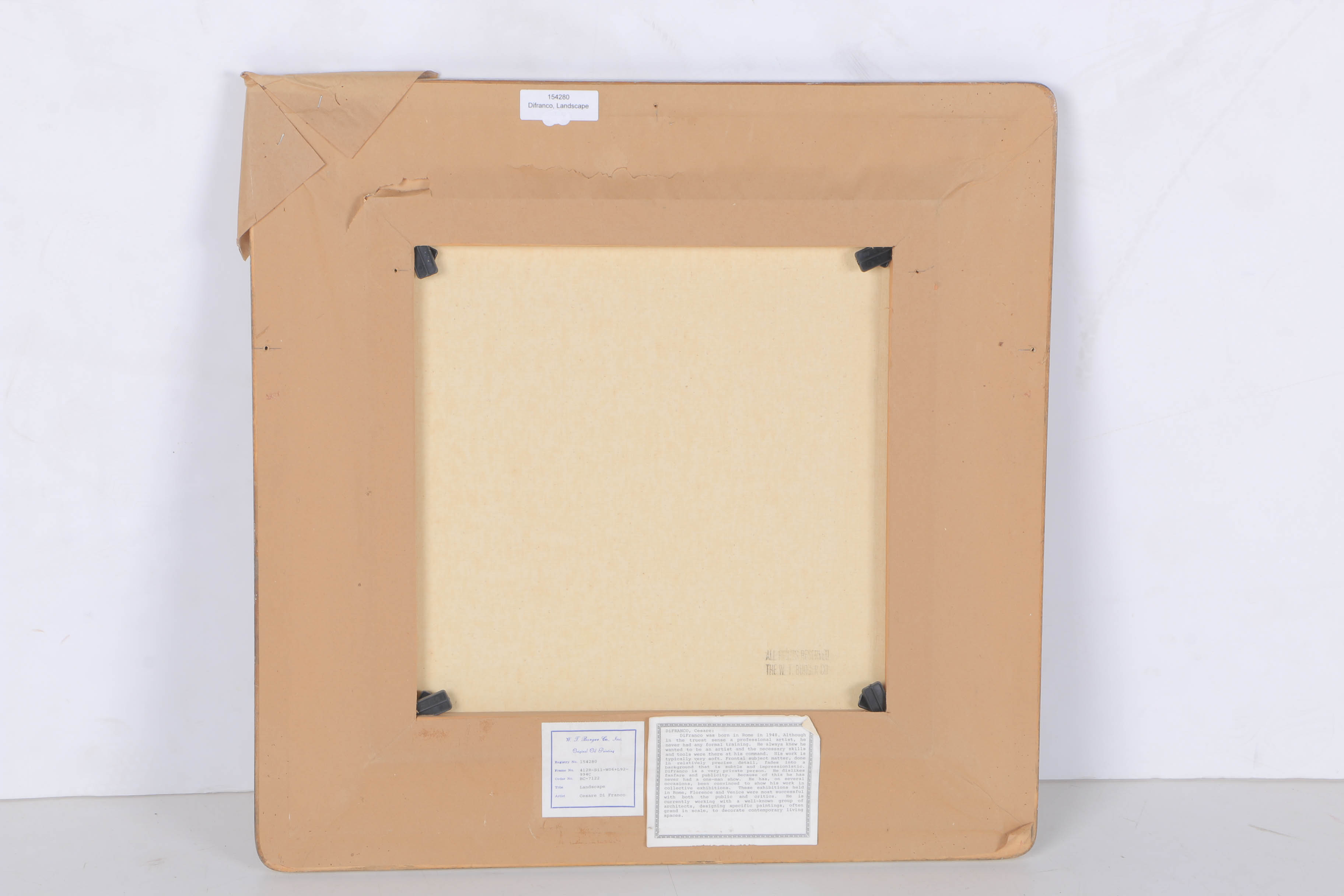 Cesare DiFranco Oil On Canvas "Landscape"