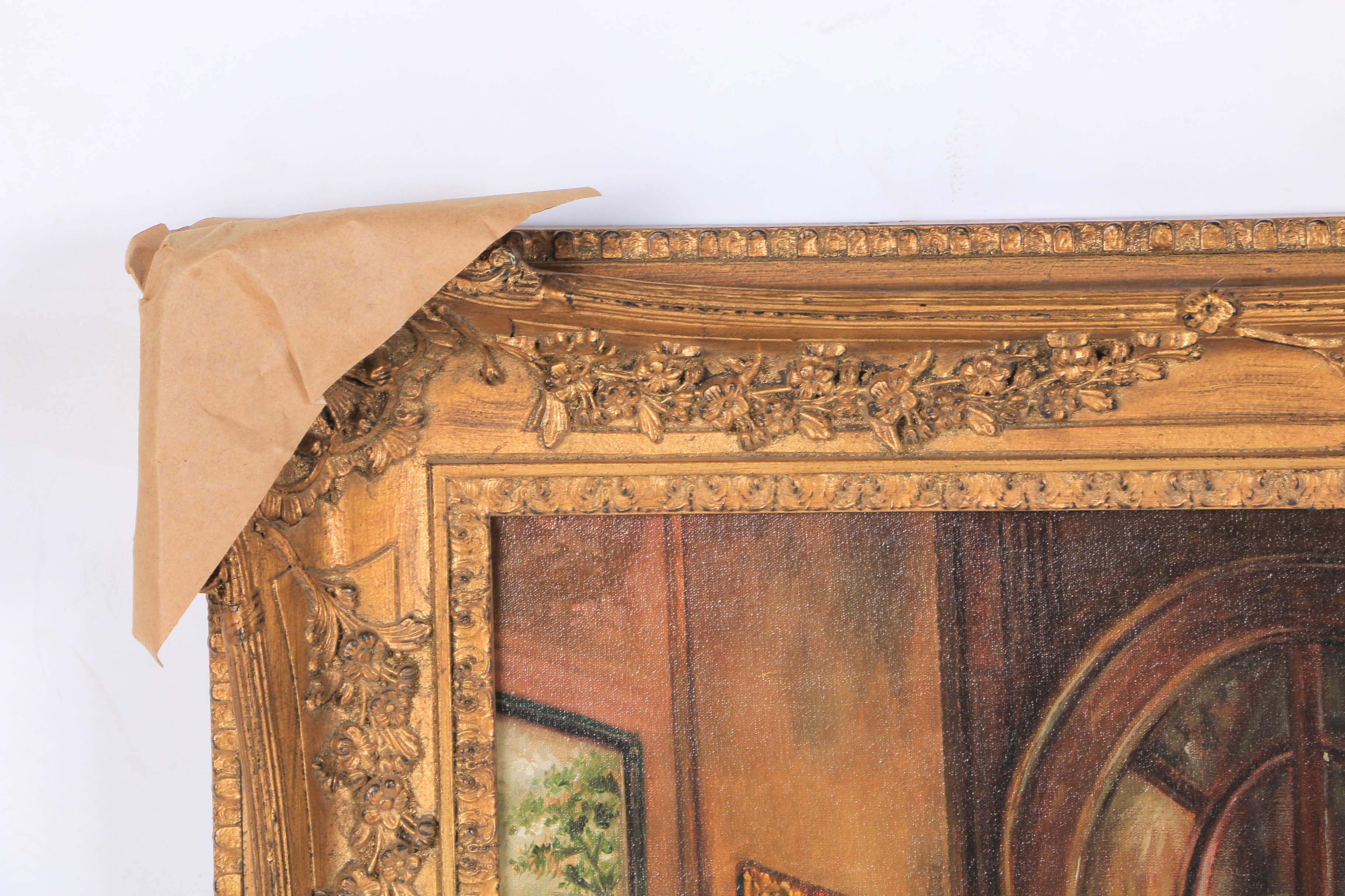 Tito Castaneda Oil Painting on Canvas "Interior"