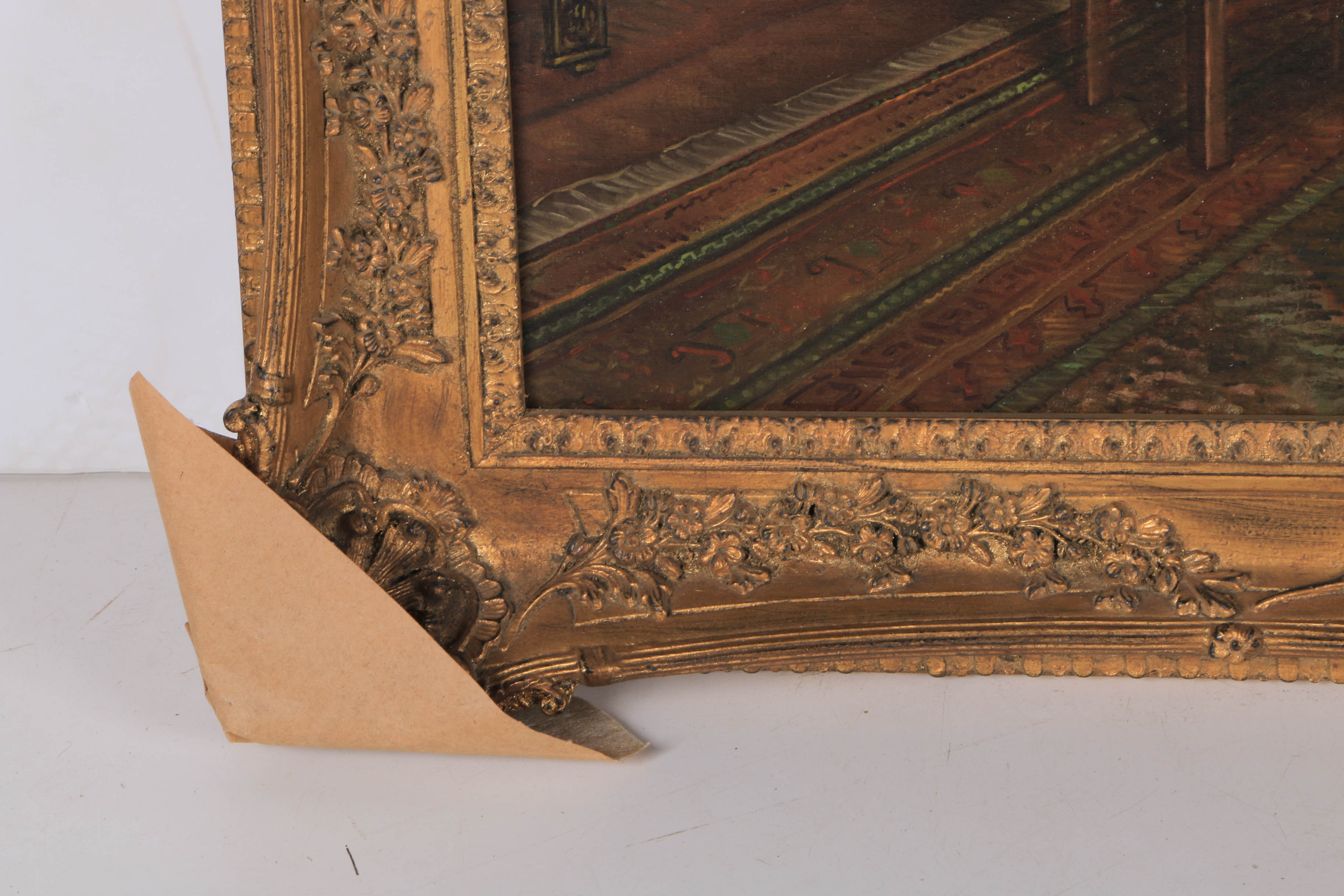 Tito Castaneda Oil Painting on Canvas "Interior"