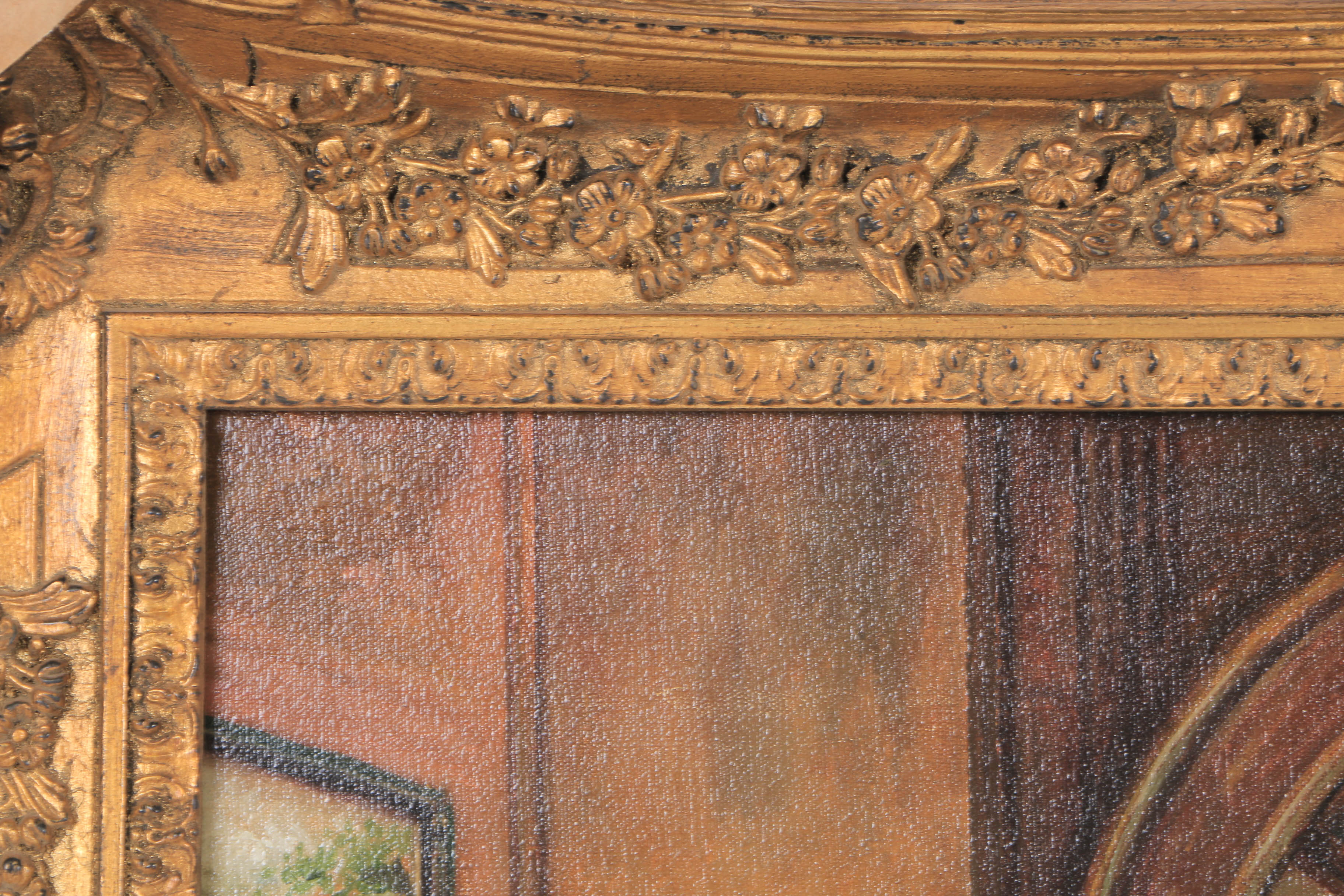 Tito Castaneda Oil Painting on Canvas "Interior"