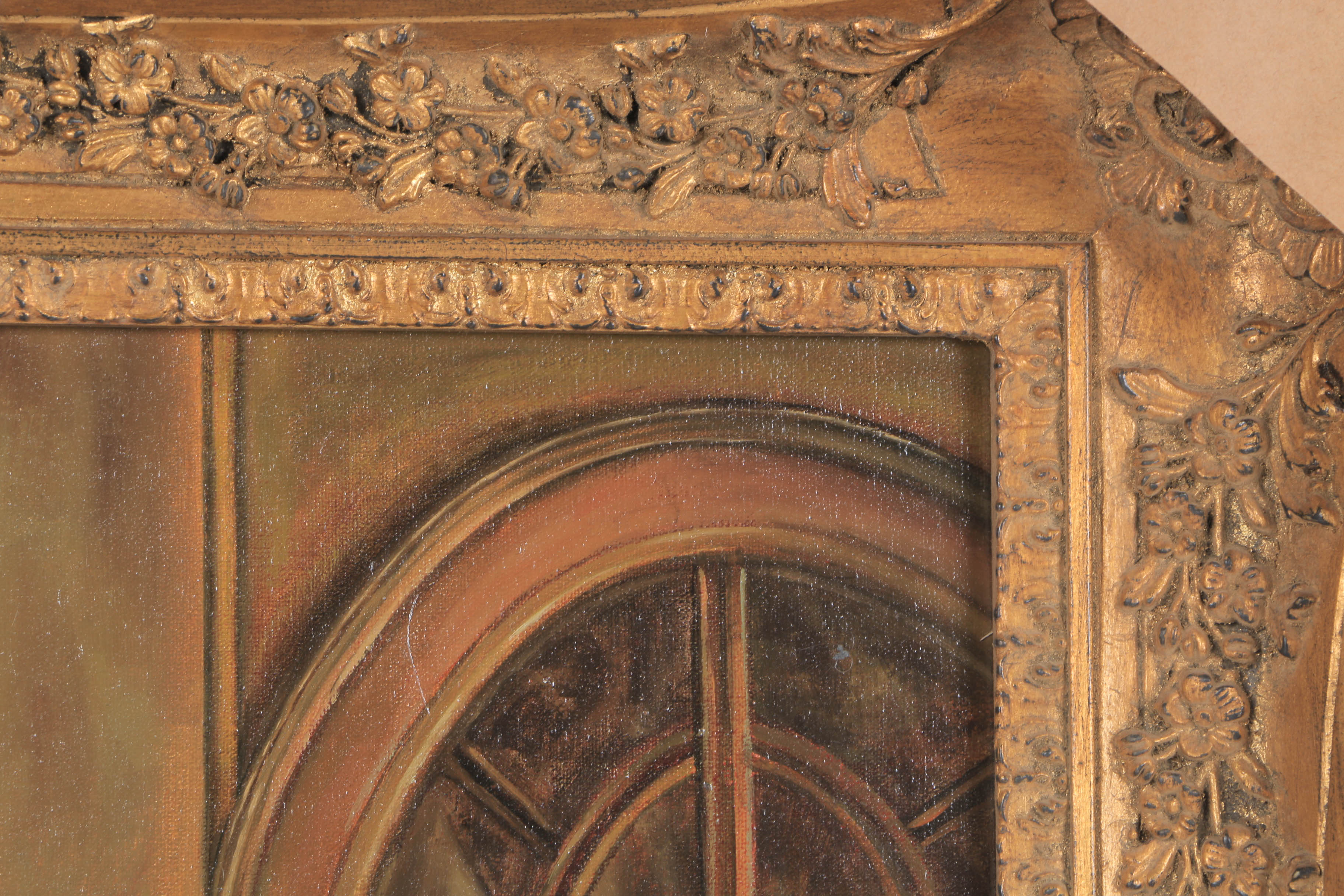 Tito Castaneda Oil Painting on Canvas "Interior"