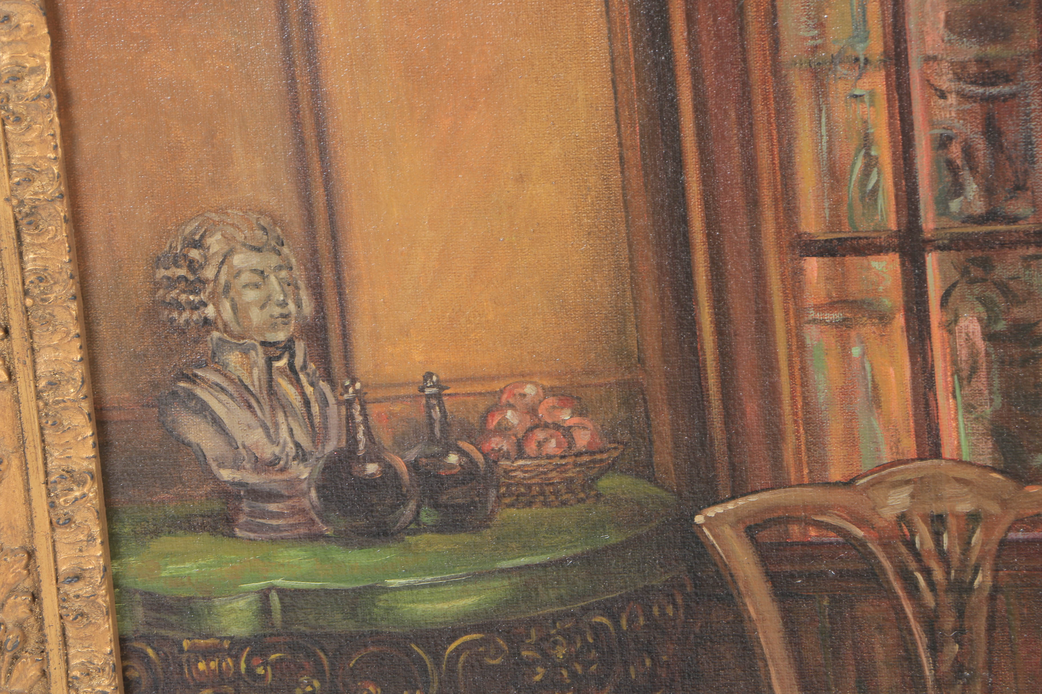 Tito Castaneda Oil Painting on Canvas "Interior"