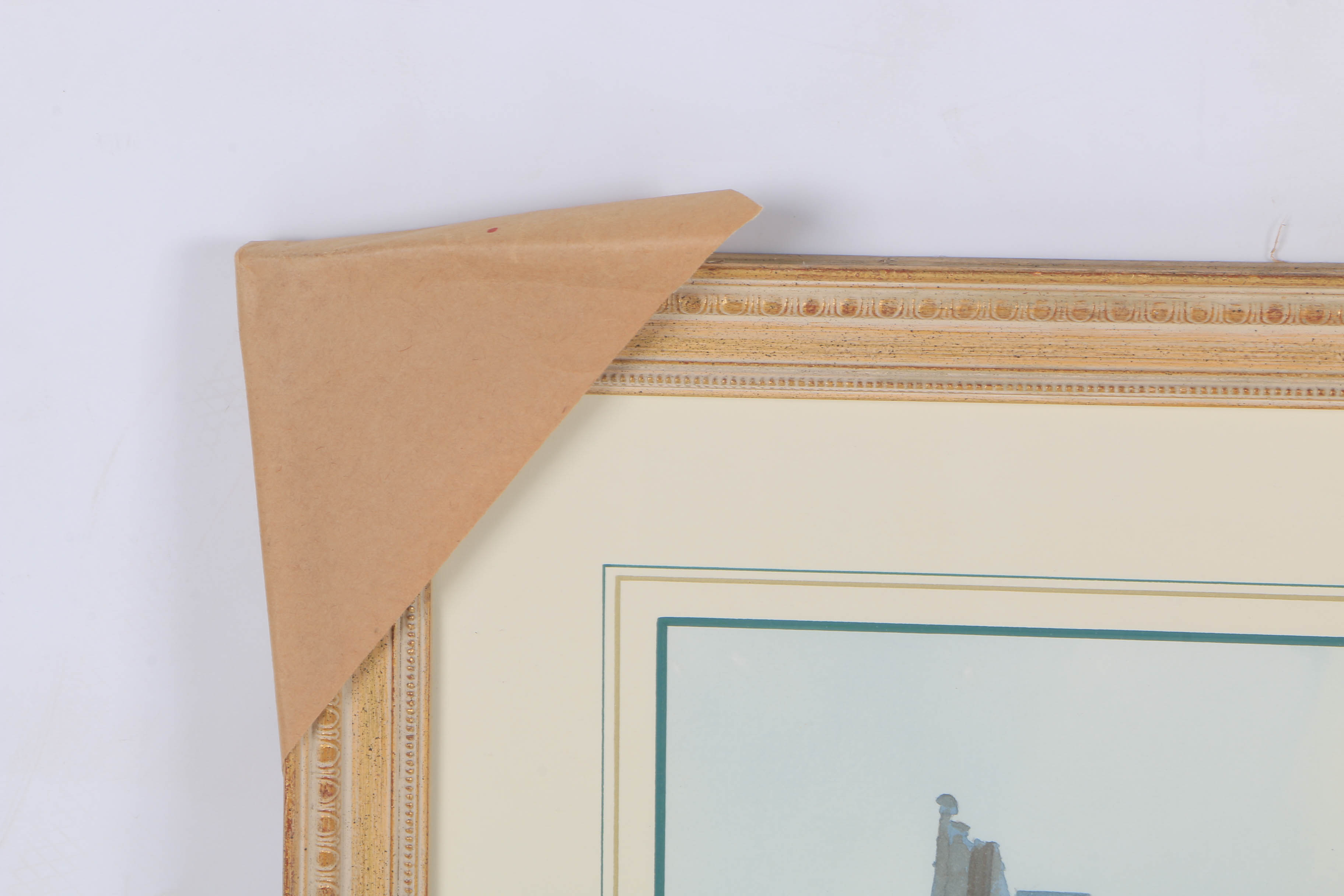 William Benecke Watercolor "Building Along the Seine"