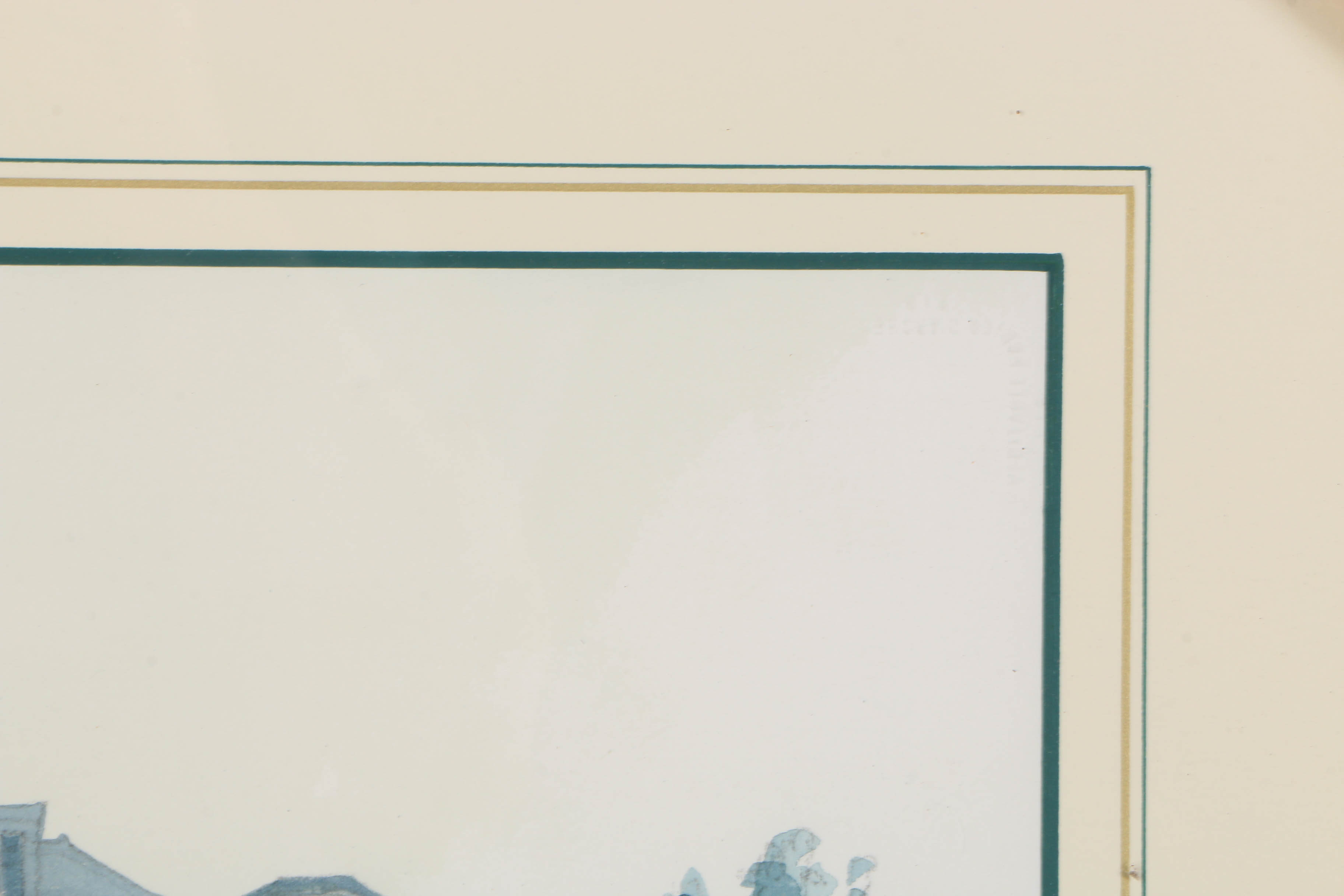 William Benecke Watercolor "Building Along the Seine"