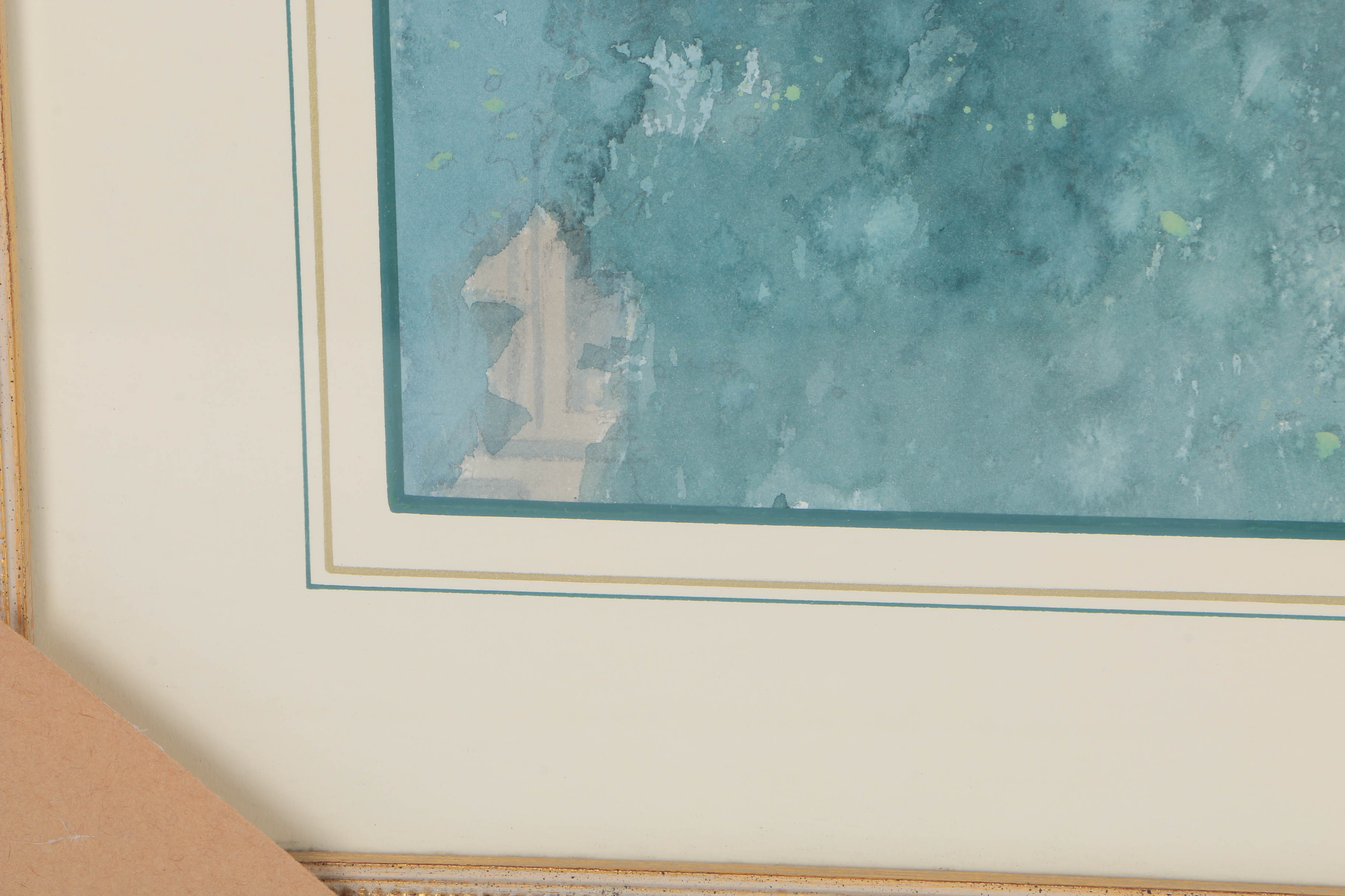 William Benecke Watercolor "Building Along the Seine"