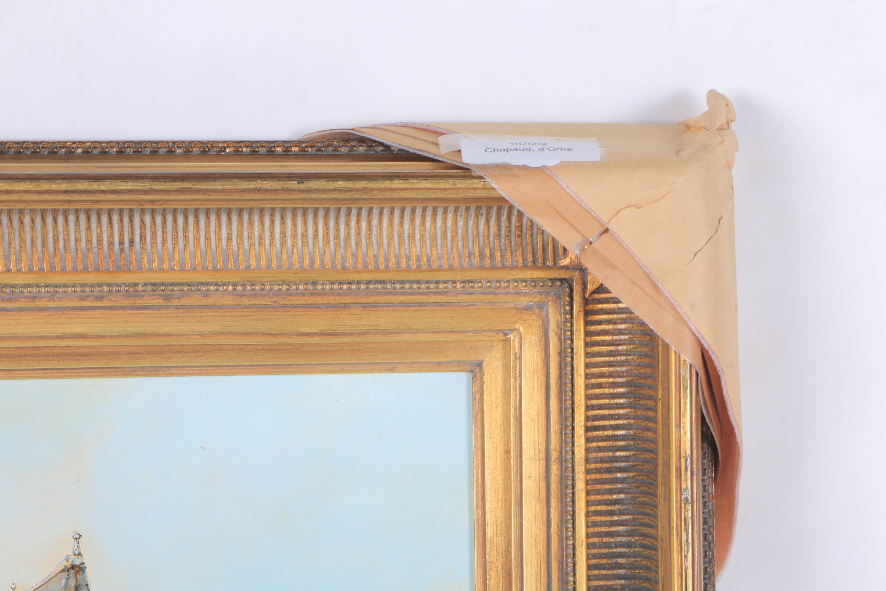 Marc Chapaud Oil on Canvas "Château d'Ô a Mortrée (Orne)"