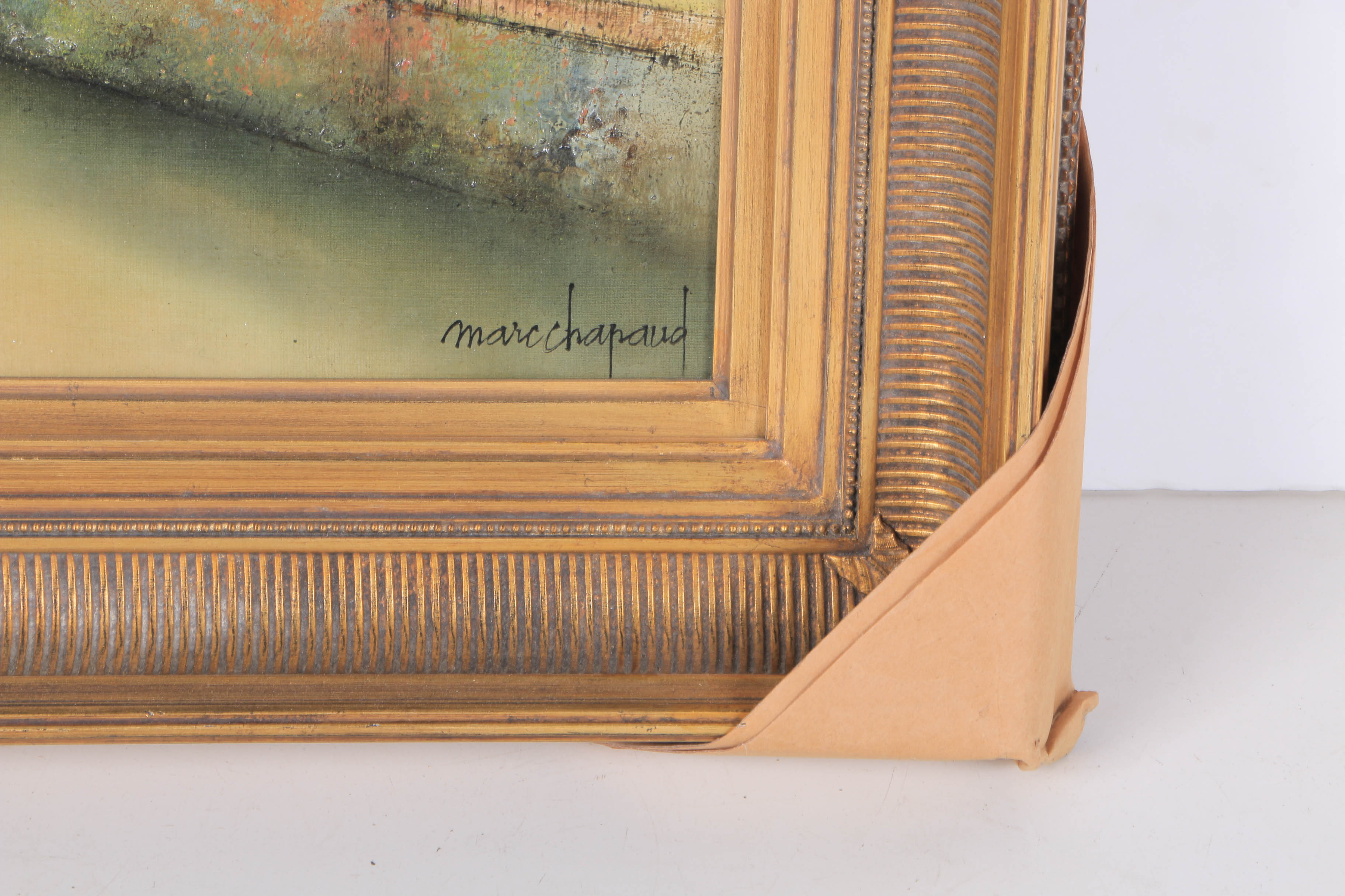 Marc Chapaud Oil on Canvas "Château d'Ô a Mortrée (Orne)"