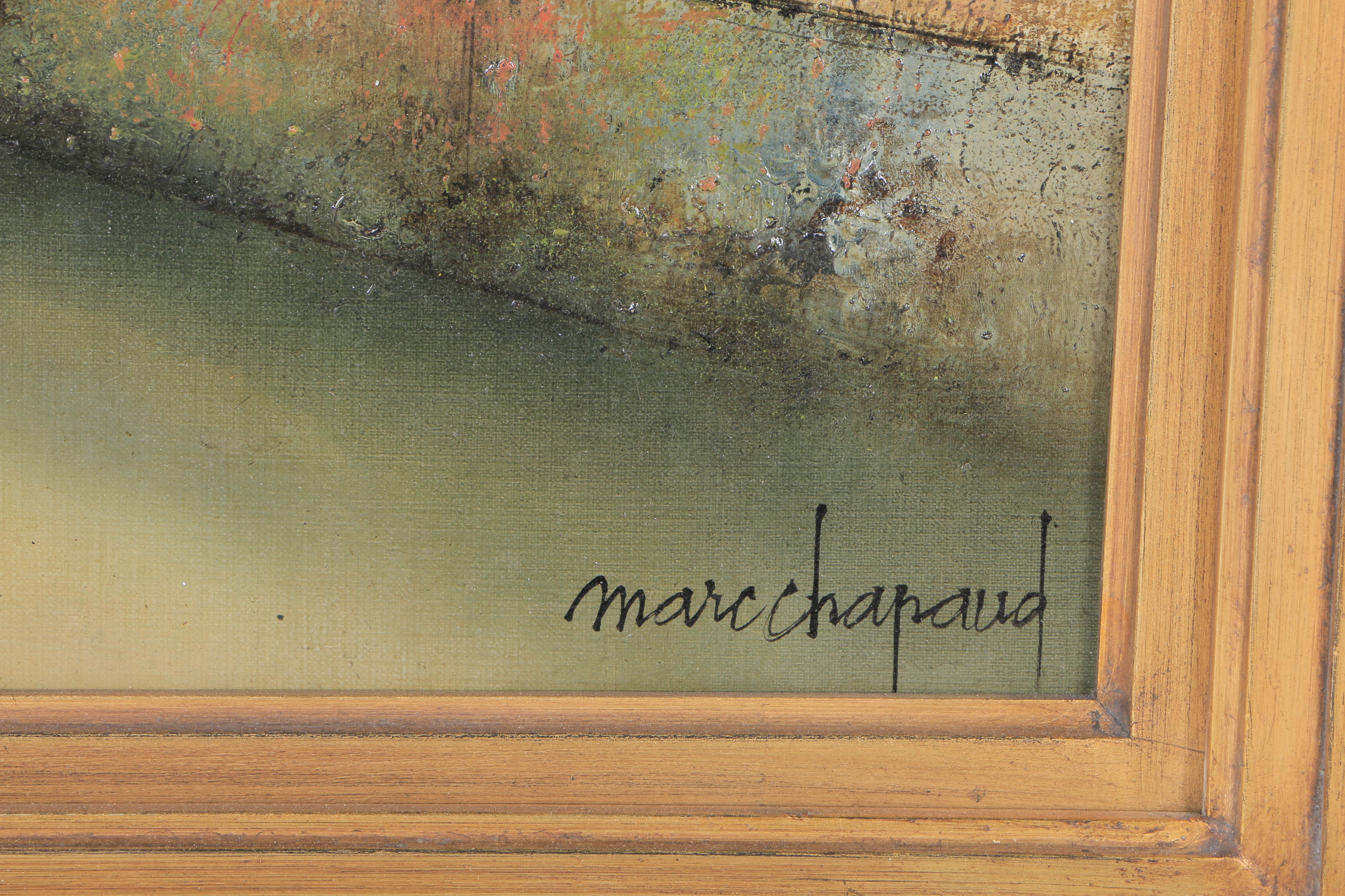 Marc Chapaud Oil on Canvas "Château d'Ô a Mortrée (Orne)"