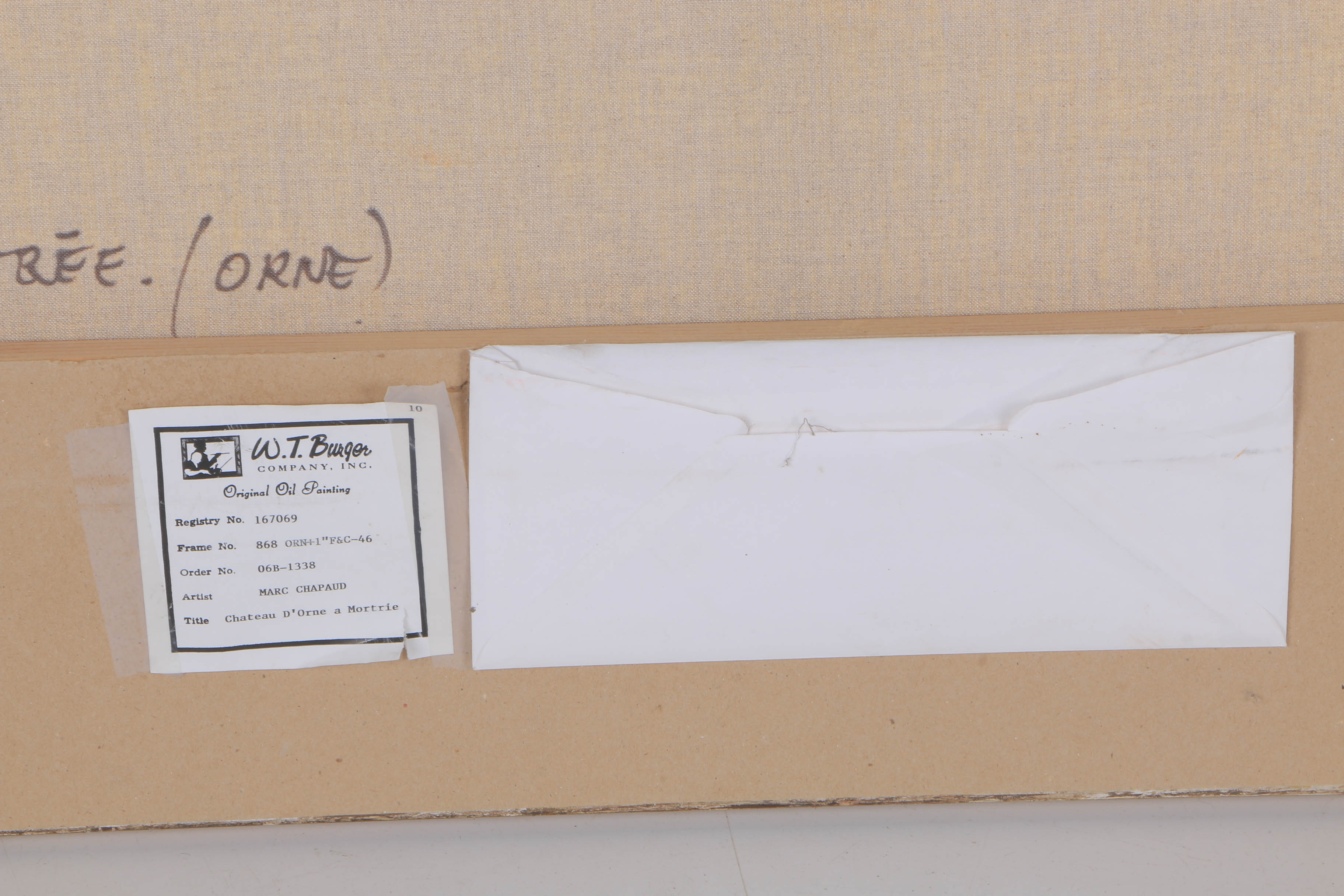 Marc Chapaud Oil on Canvas "Château d'Ô a Mortrée (Orne)"