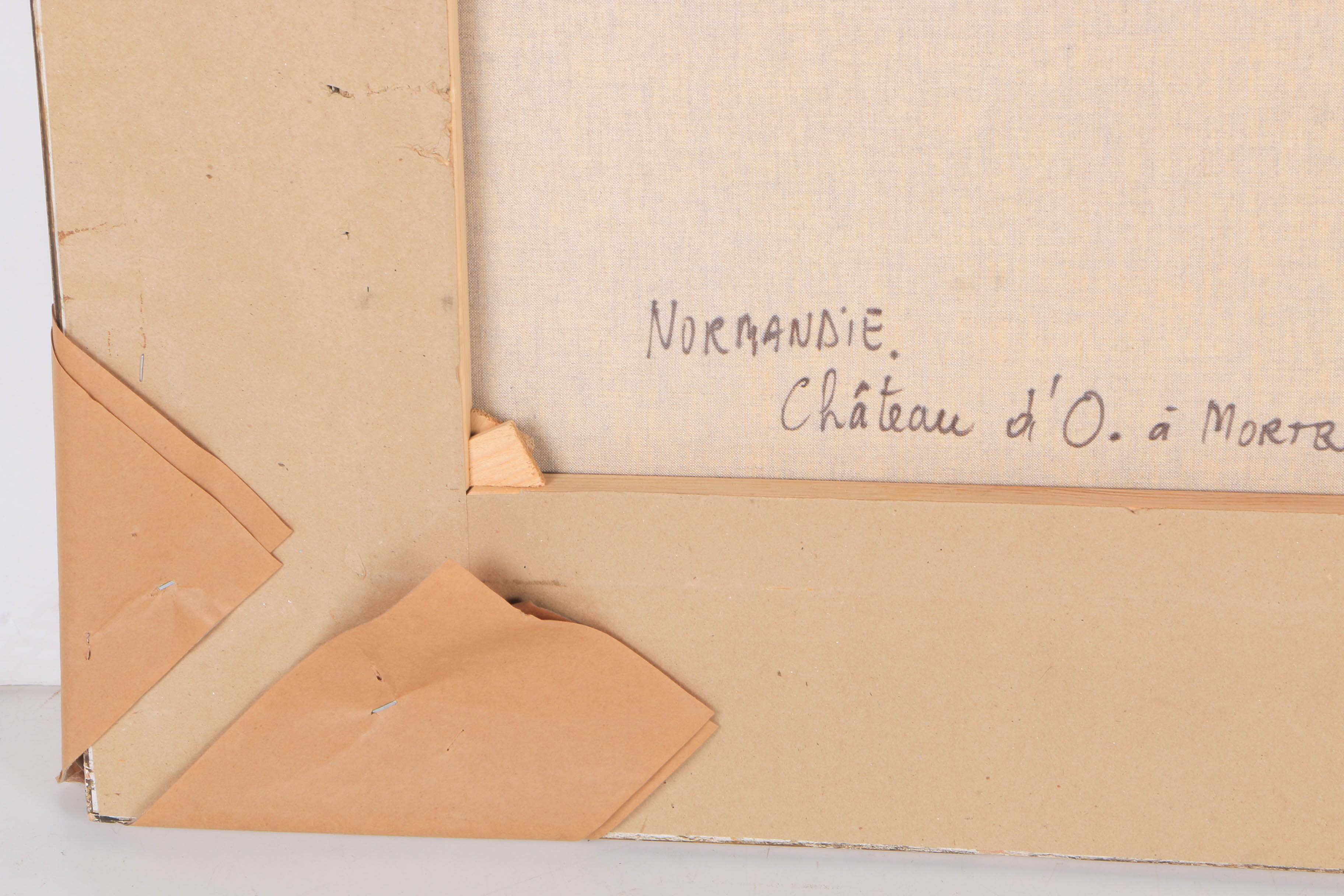 Marc Chapaud Oil on Canvas "Château d'Ô a Mortrée (Orne)"