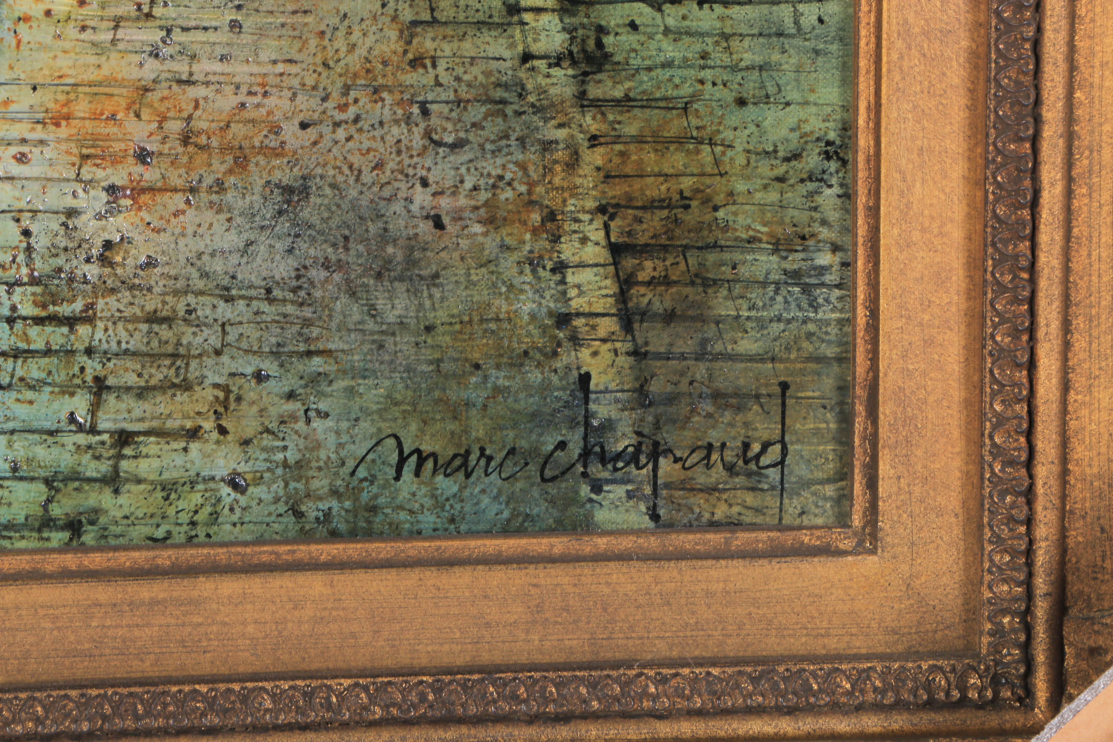 Marc Chapaud Oil Painting on Canvas "Pays-Bas Canal a Delft"