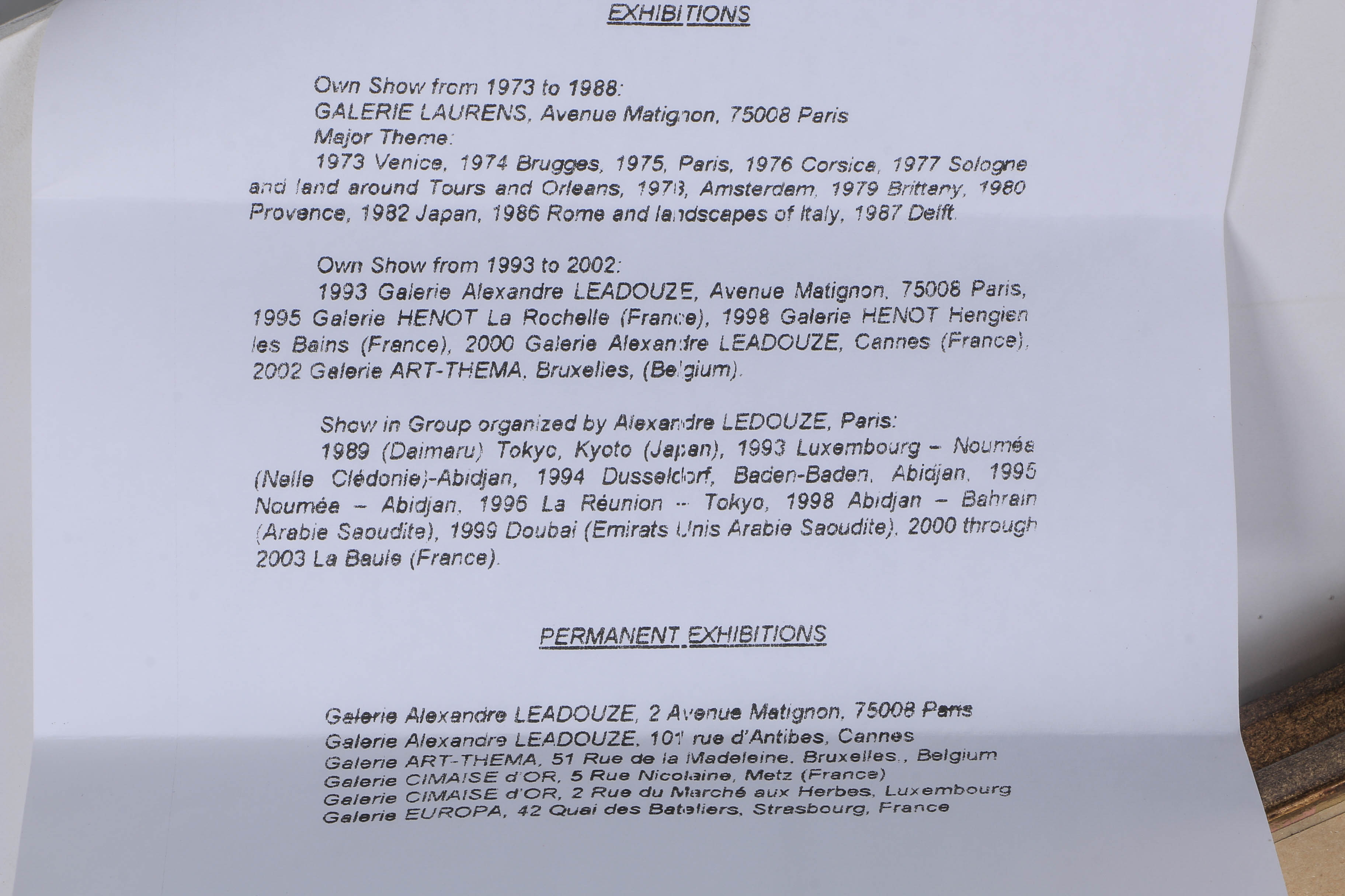 Marc Chapaud Oil Painting on Canvas "Pays-Bas Canal a Delft"