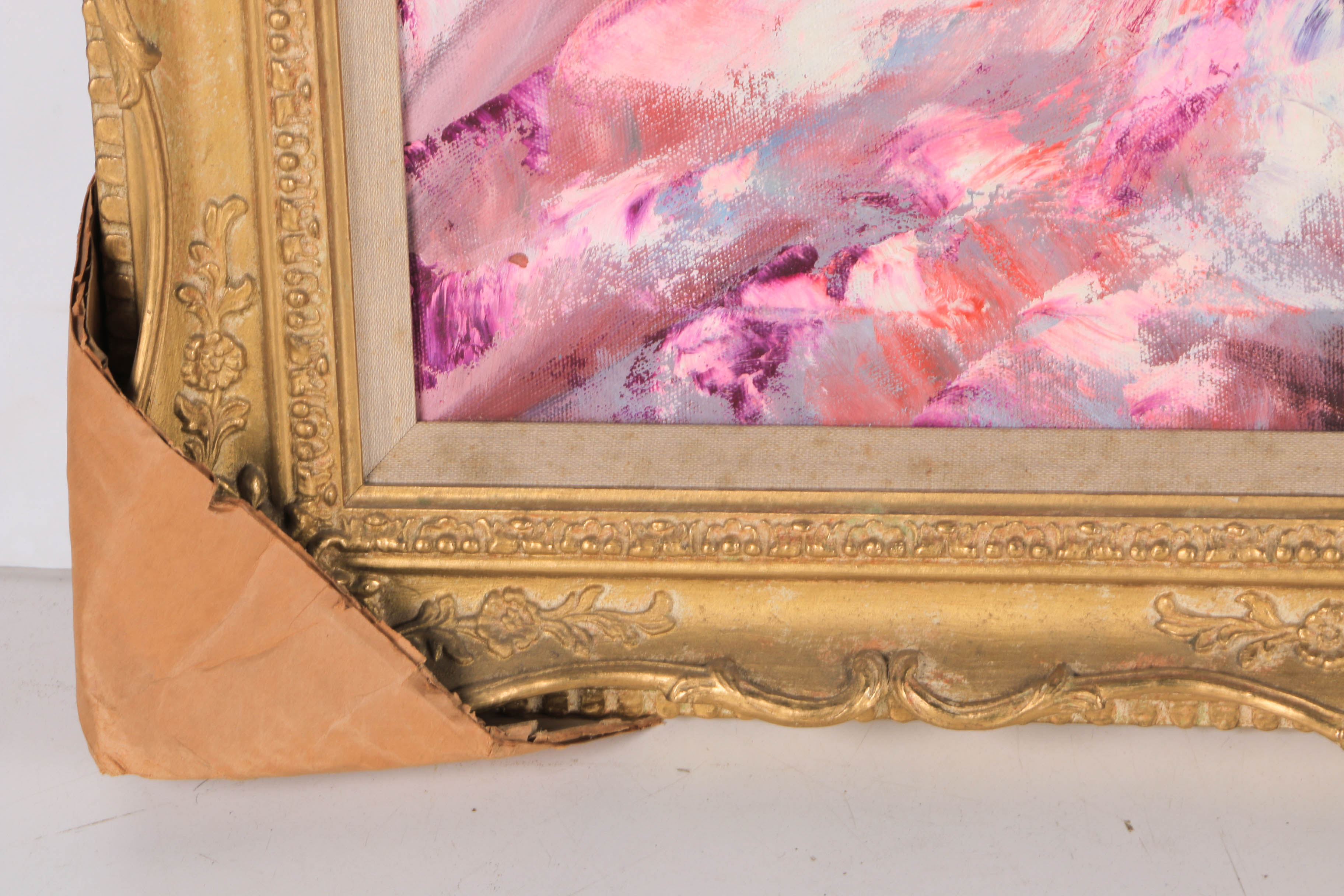 Dallas Simpson Oil Painting on Canvas "Girl On A Green Silk Cushion"