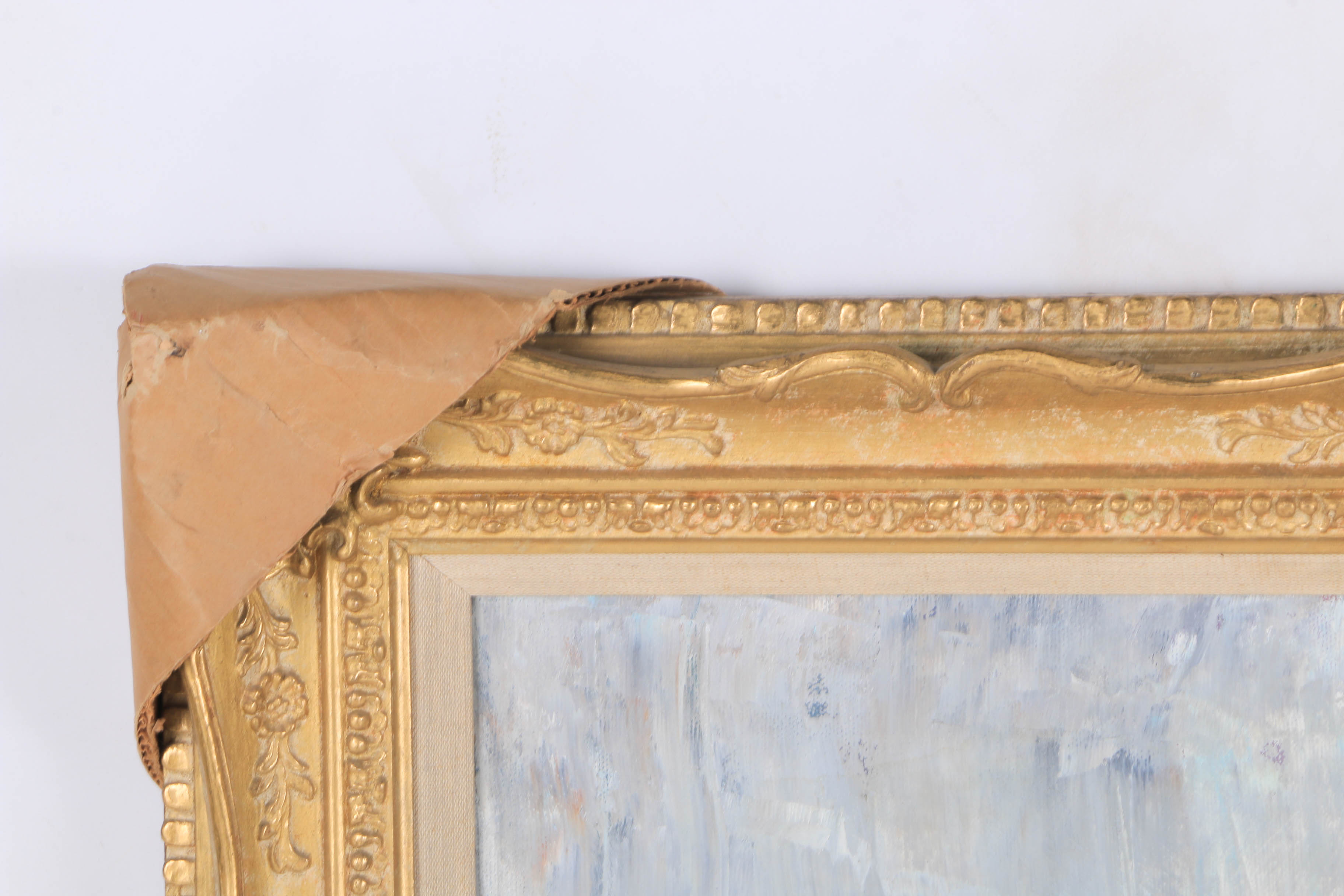 Dallas Simpson Oil Painting on Canvas "Girl On A Green Silk Cushion"