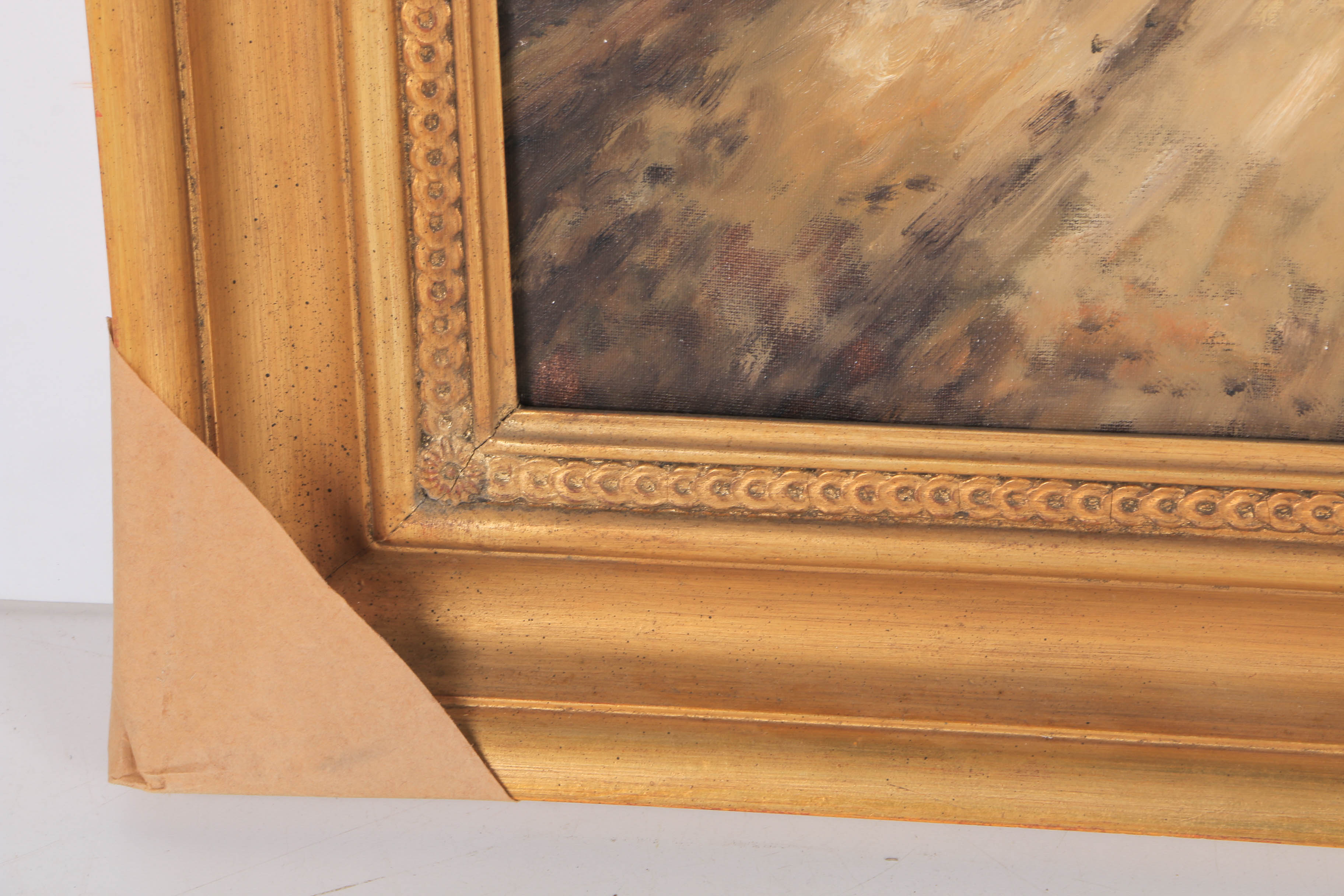 Curd Heyden Oil Painting on Canvas "Hunt Scene"