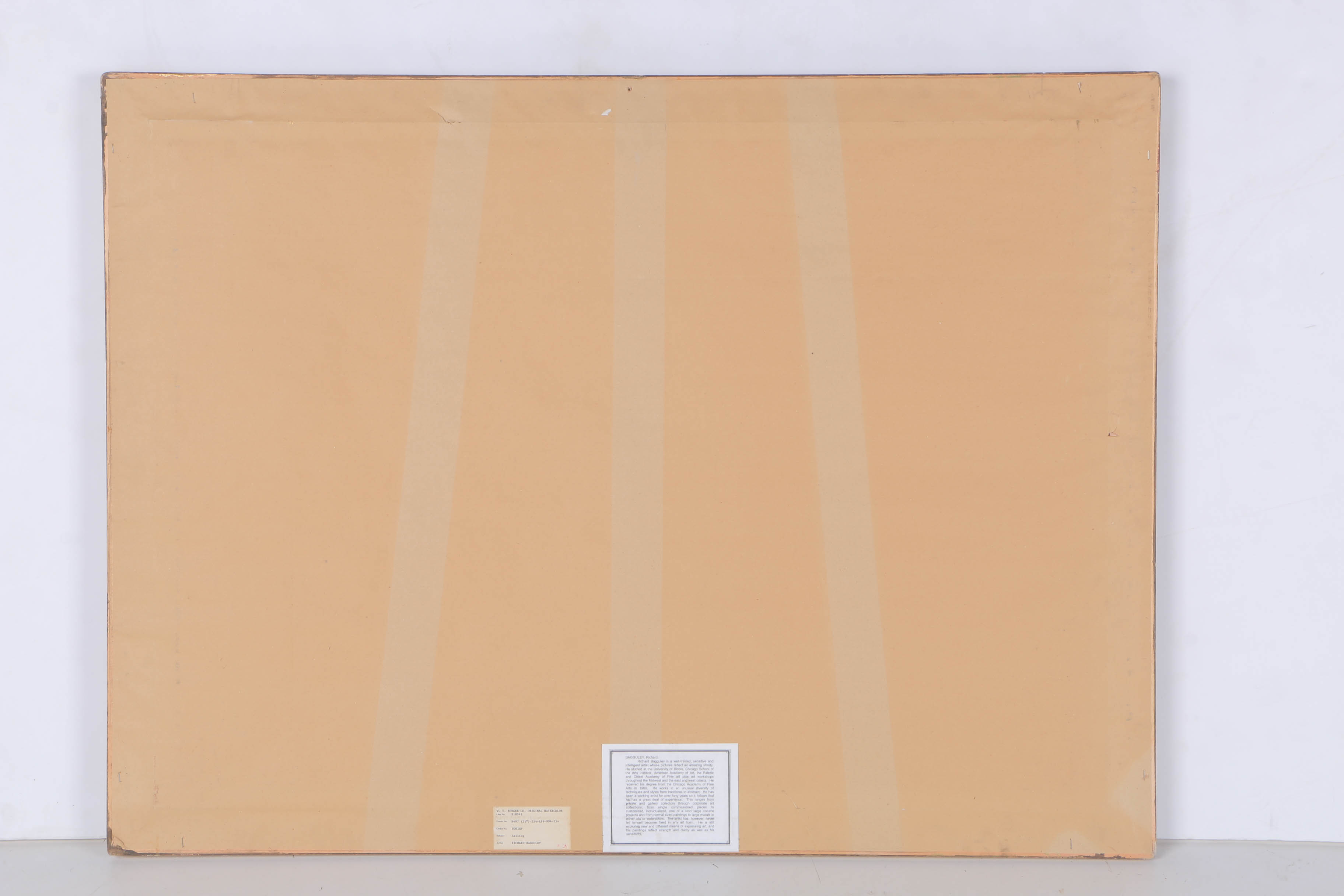 Richard Bagguley Watercolor on Paper "Sailing"