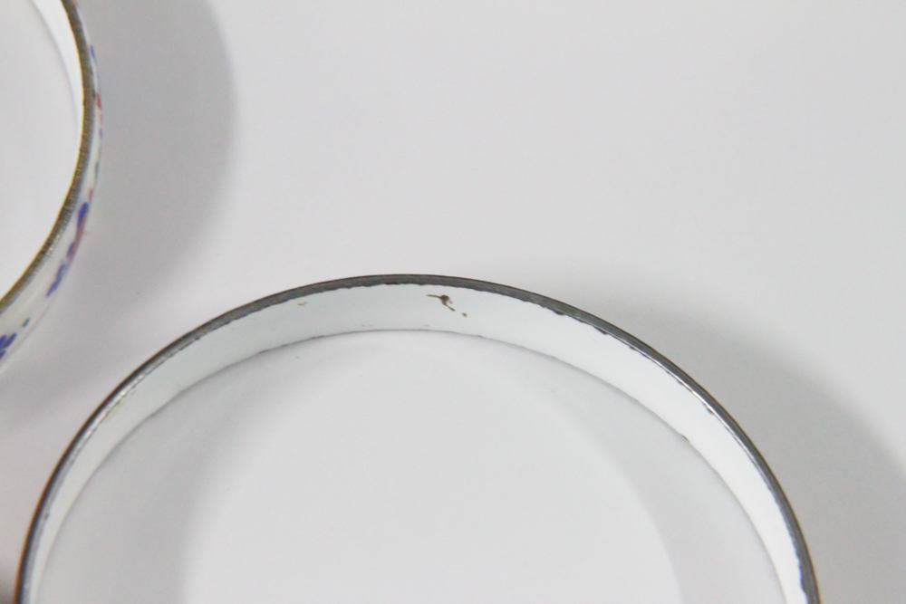 Vintage Enamel Bangle Bracelets