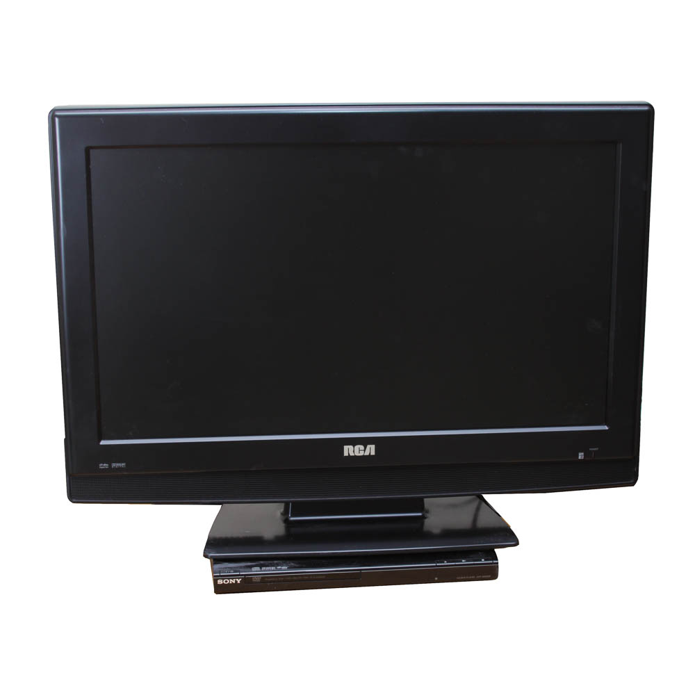 RCA 26" Television and Sony DVD Player