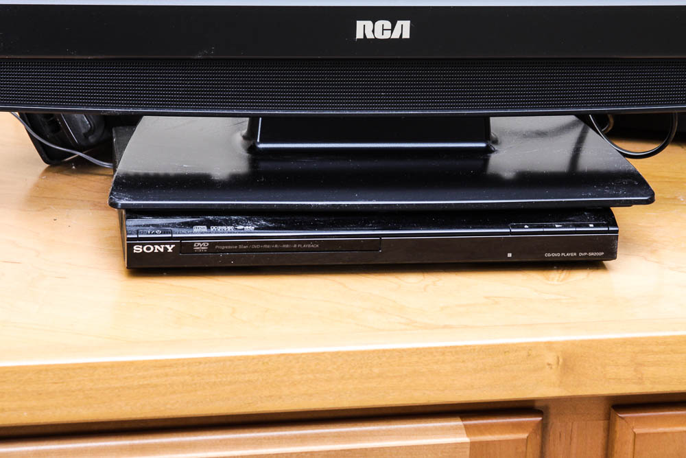 RCA 26" Television and Sony DVD Player