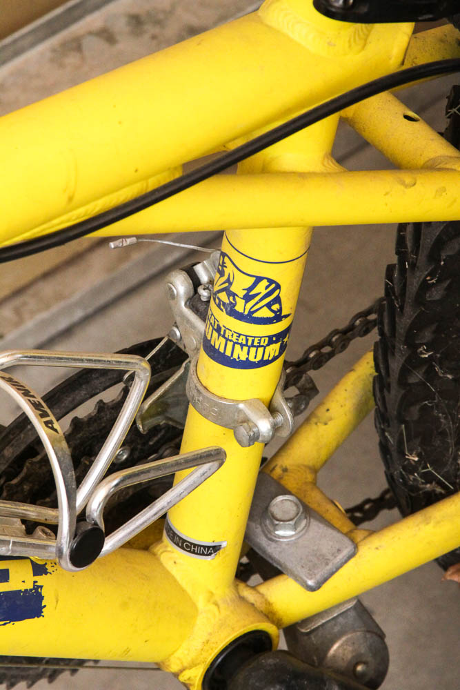 Children's Yellow Stomper SR Suntour Mountain Bike