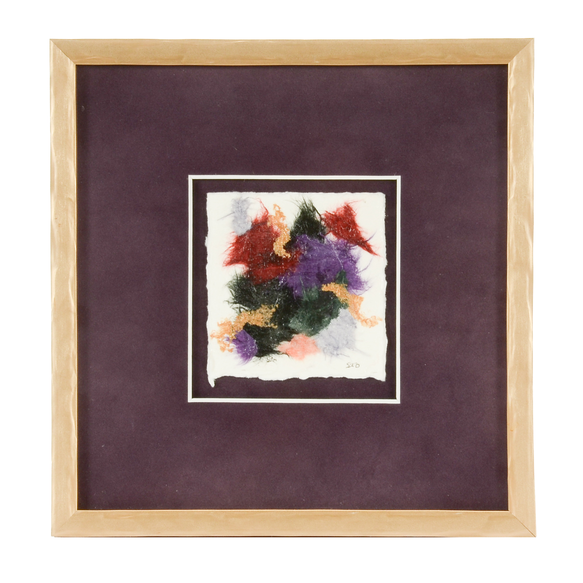 Sylvia Thompson Outland Original Signed Handmade Paper Collage