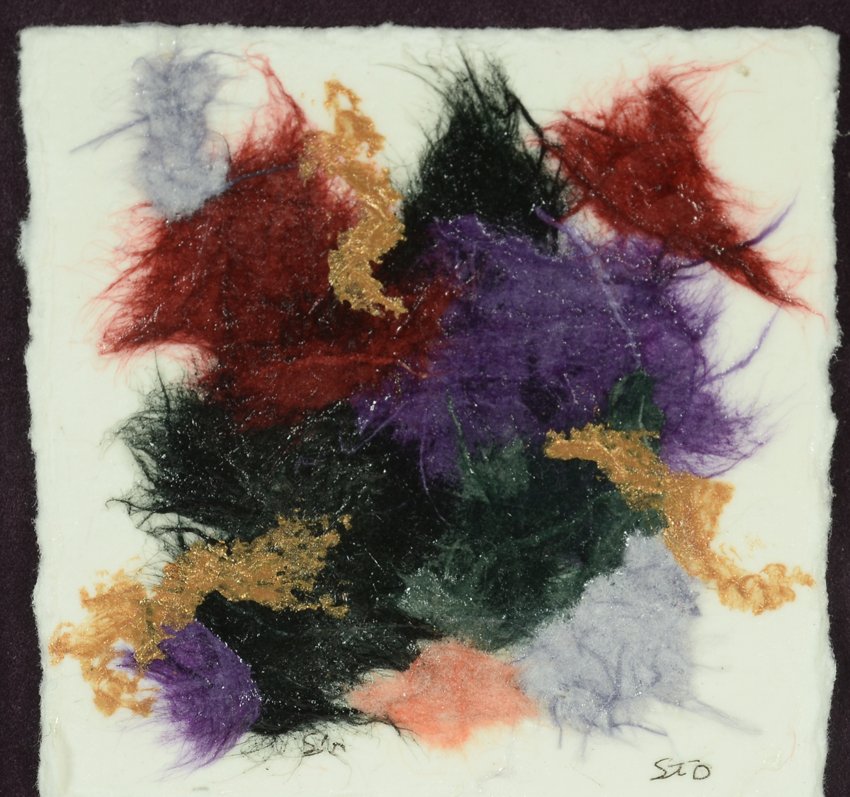 Sylvia Thompson Outland Original Signed Handmade Paper Collage