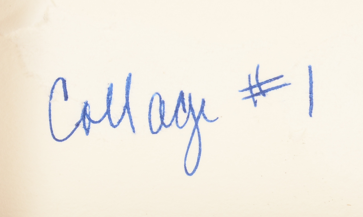 Sylvia Thompson Outland Original Signed Handmade Paper Collage