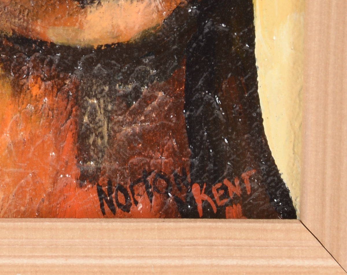 Sue Norton Kent Signed Original Acrylic Portrait on Canvas Board