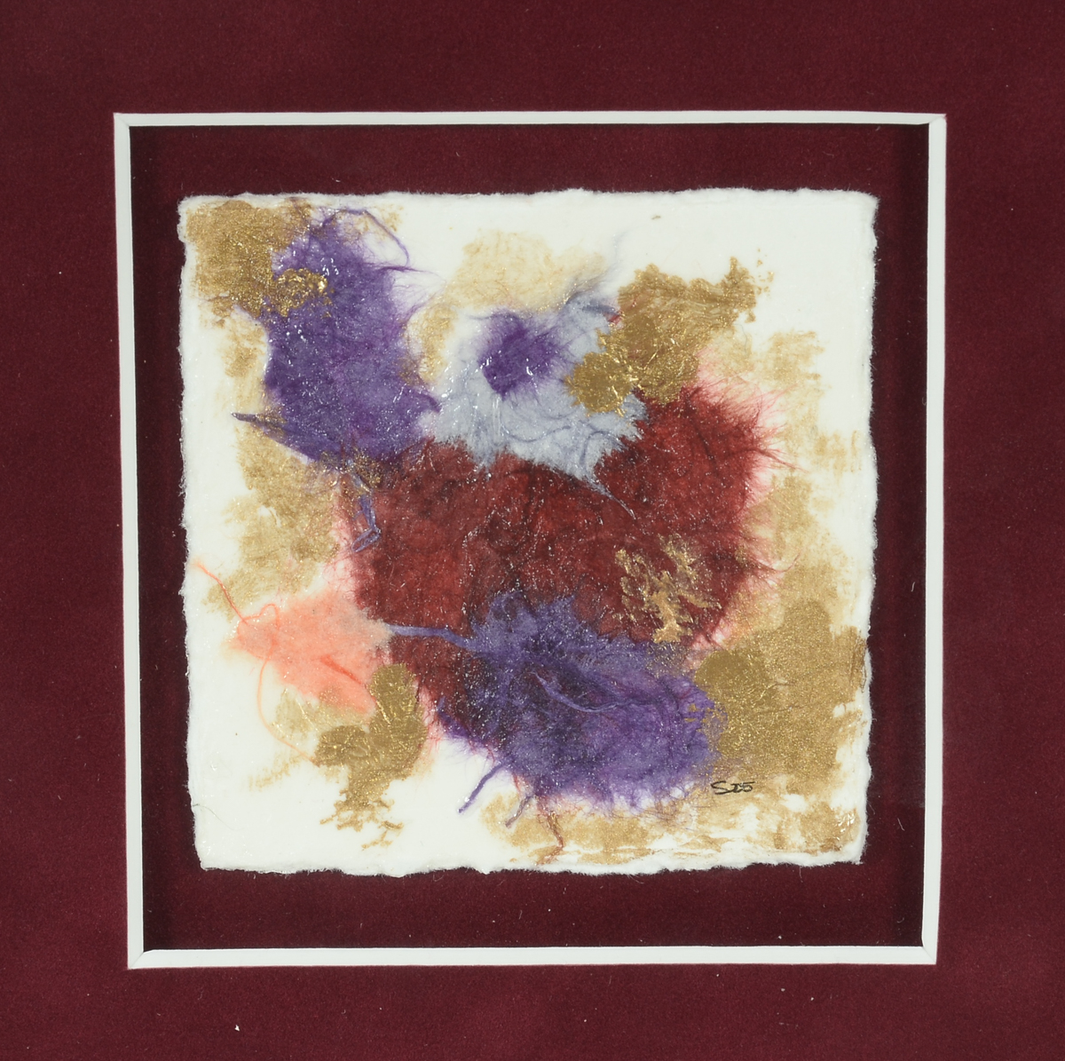 Sylvia Thompson Outland Original Signed Handmade Paper Collage