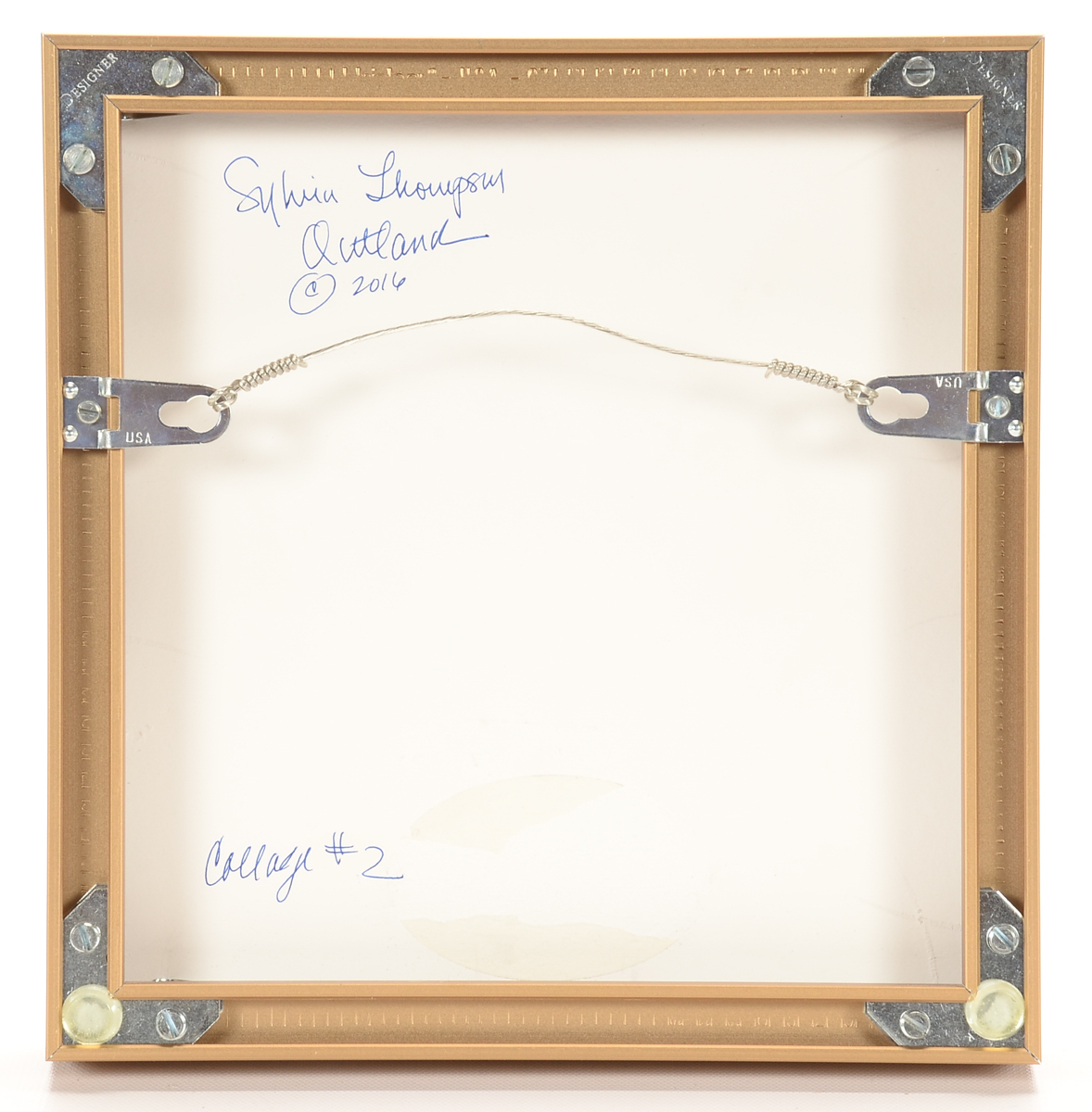 Sylvia Thompson Outland Original Signed Handmade Paper Collage