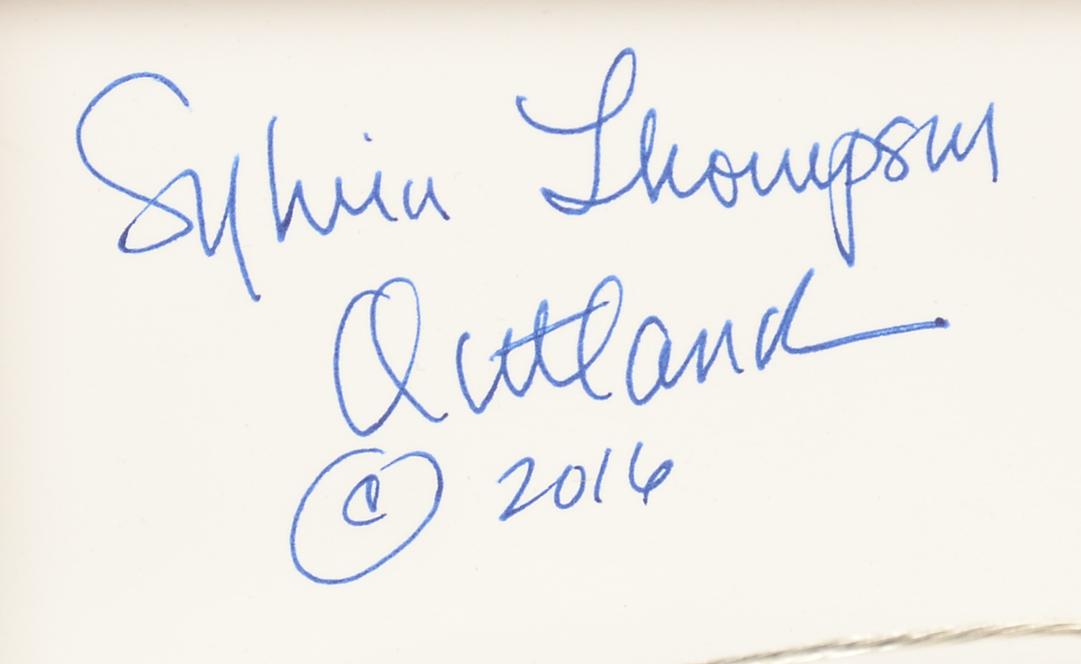 Sylvia Thompson Outland Original Signed Handmade Paper Collage