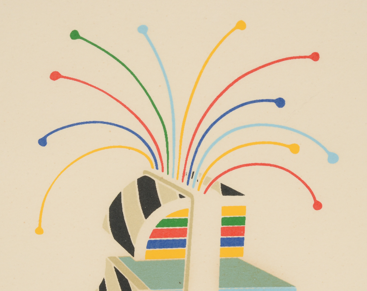 Werner Pfeiffer Signed 1980 Serigraph "Stars"