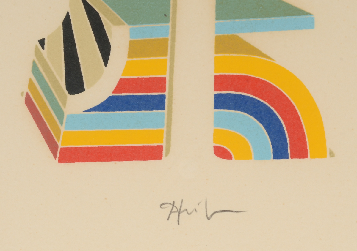 Werner Pfeiffer Signed 1980 Serigraph "Stars"