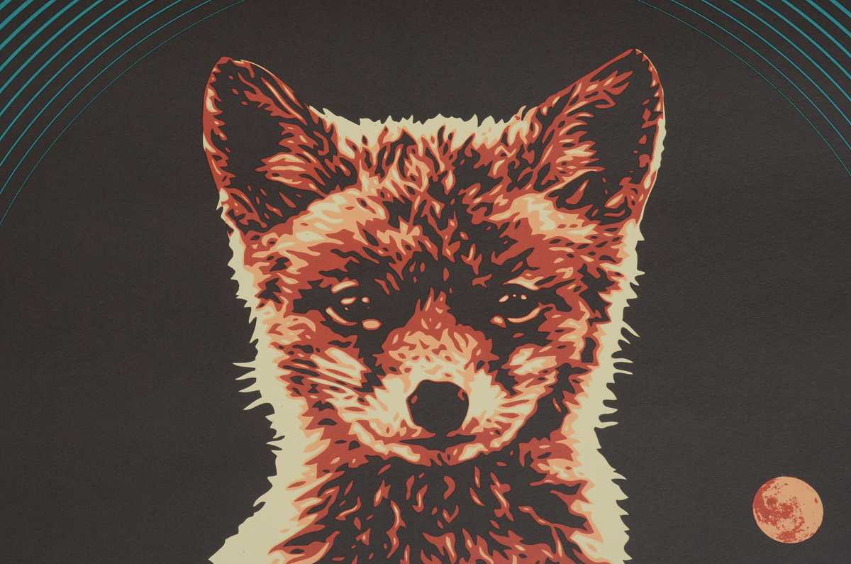 Ernesto Yerena Signed Limited Edition 2015 Serigraph "Luna Fox"