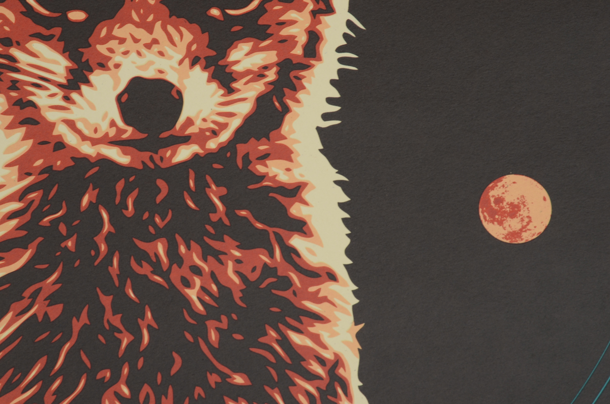 Ernesto Yerena Signed Limited Edition 2015 Serigraph "Luna Fox"