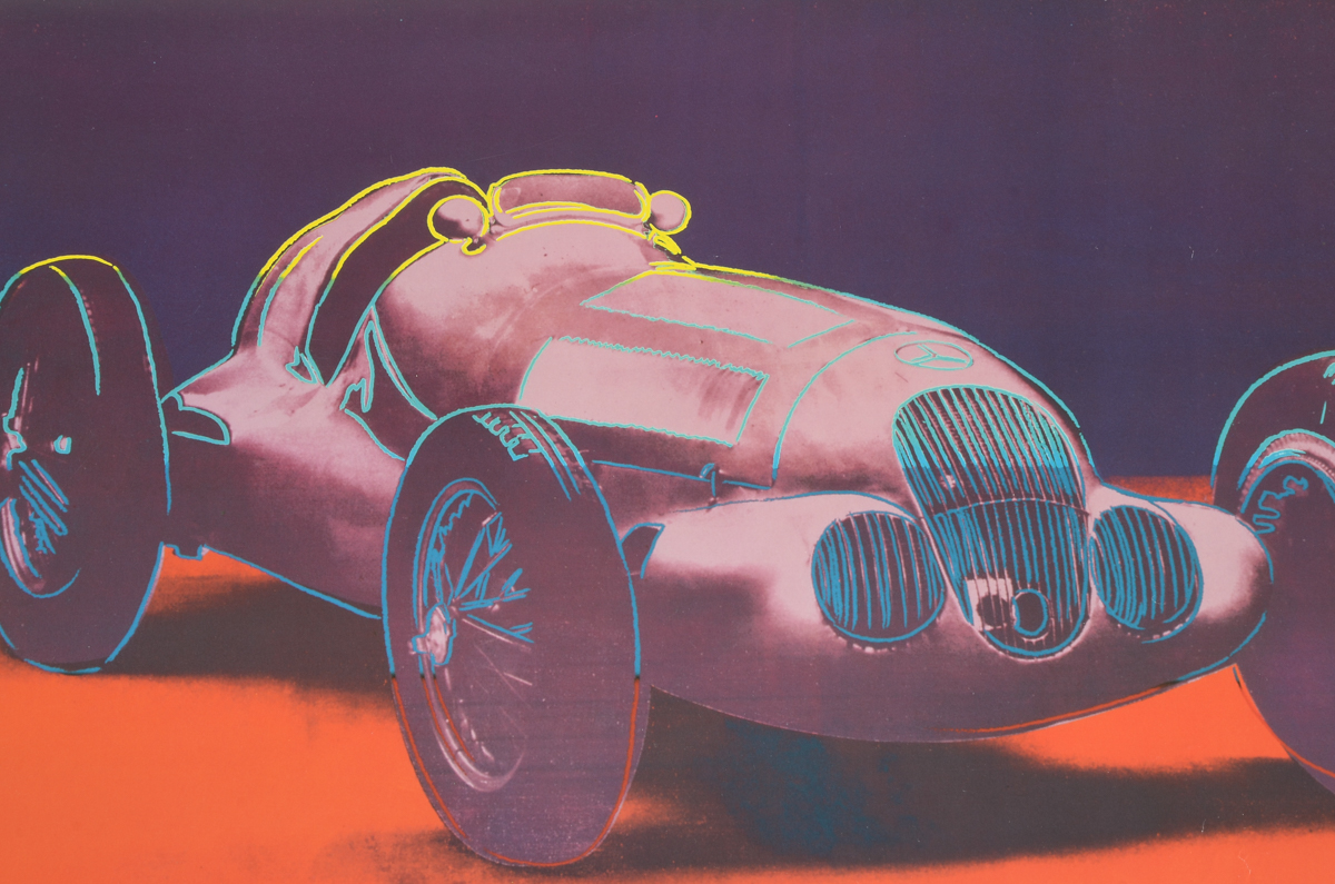 Andy Warhol "Cars" 1988 Offset Lithograph Exhibition Poster