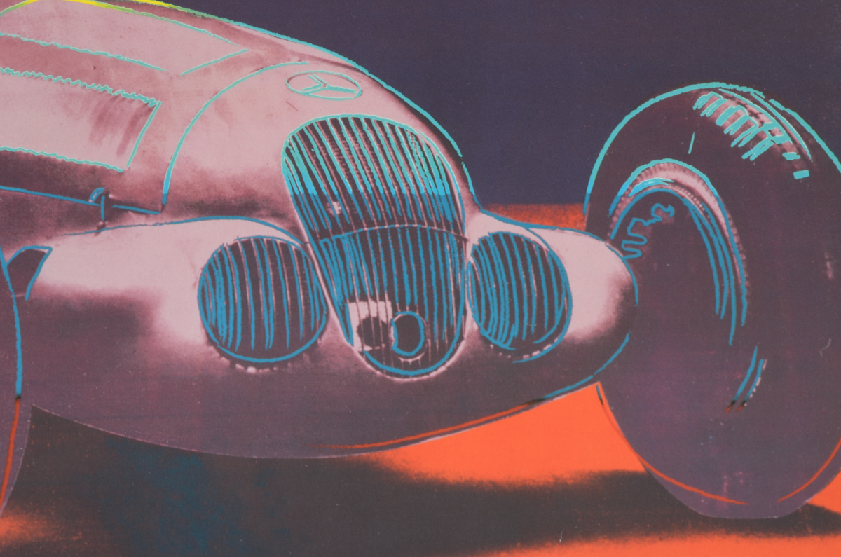 Andy Warhol "Cars" 1988 Offset Lithograph Exhibition Poster