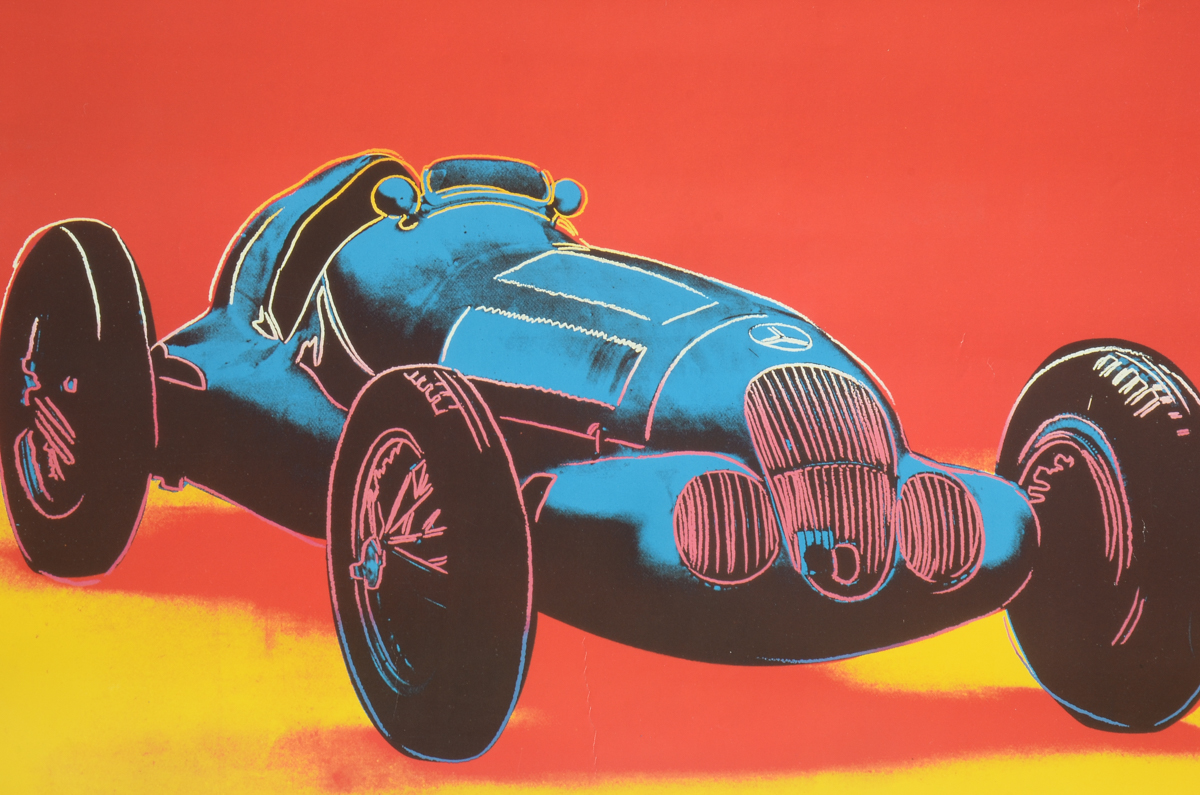 Andy Warhol "Cars" 1988 Offset Lithograph Exhibition Poster