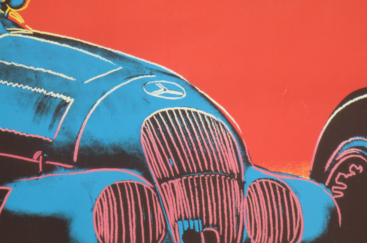 Andy Warhol "Cars" 1988 Offset Lithograph Exhibition Poster