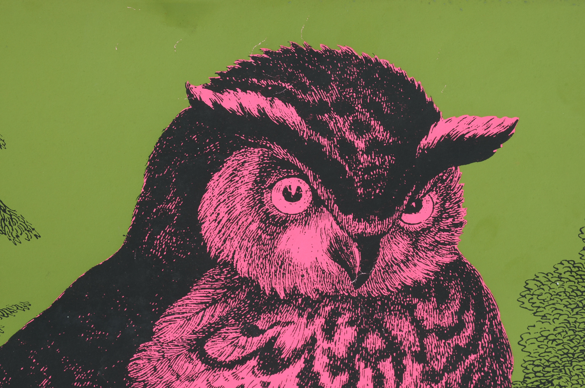 Tiber Press 1969 Serigraph "Mr. Owl"