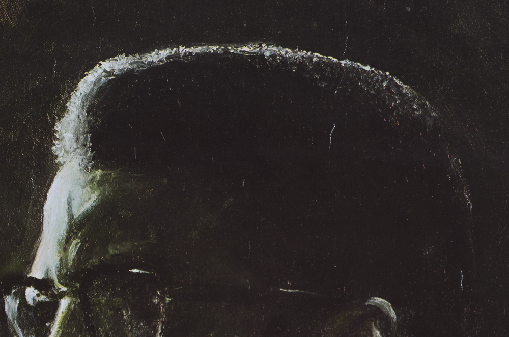 After Art Burns Offset Lithographic Portrait of Malcolm X